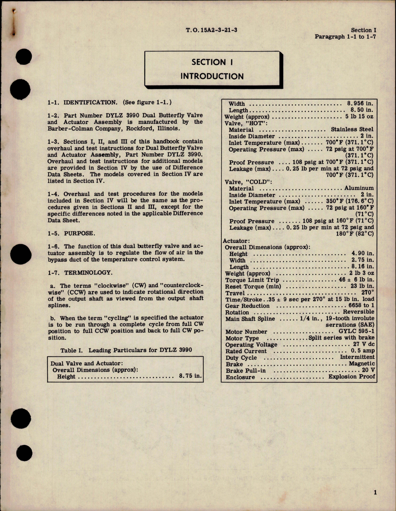 Sample page 5 from AirCorps Library document: Overhaul Instructions for Dual Valve and Actuator Assembly 