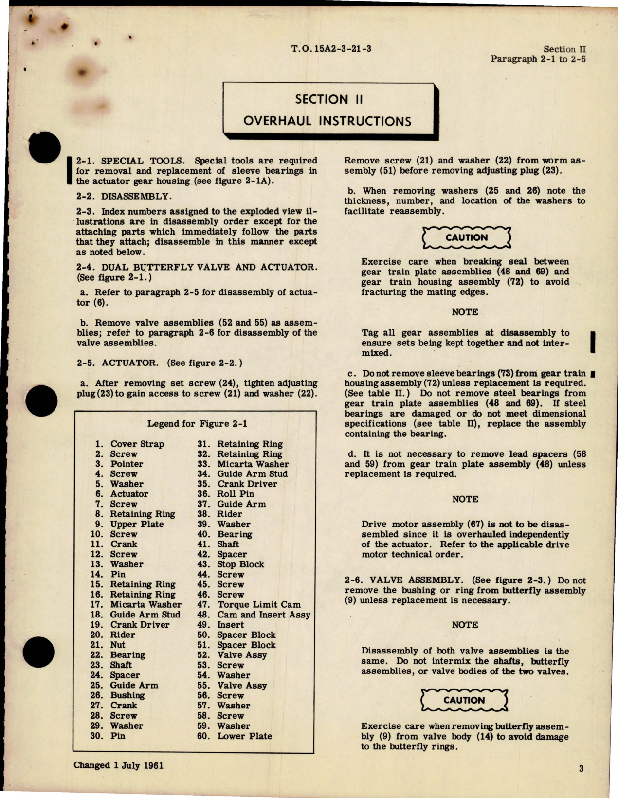 Sample page 9 from AirCorps Library document: Overhaul Manual for Dual Valve and Actuator Assembly