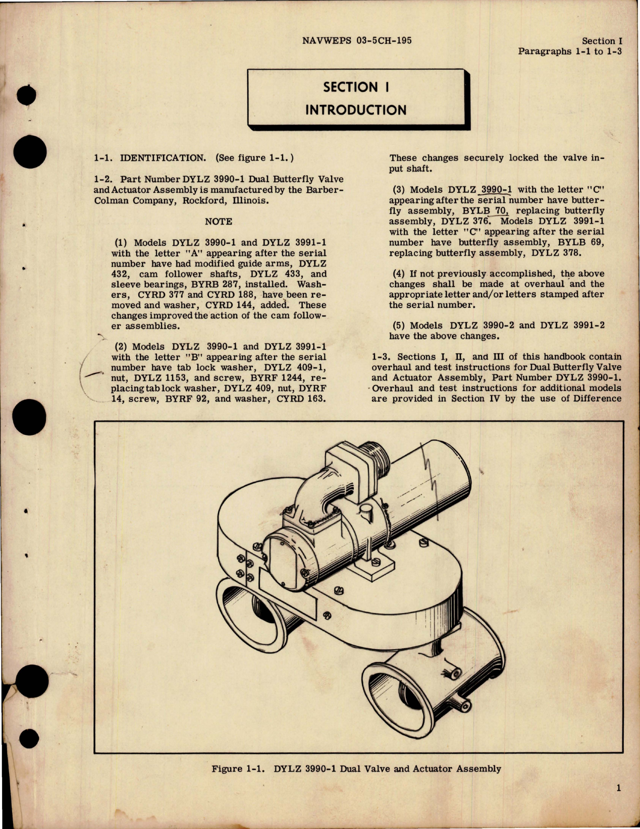 Sample page 5 from AirCorps Library document: Overhaul Instructions for Dual Valve and Actuator Assembly 