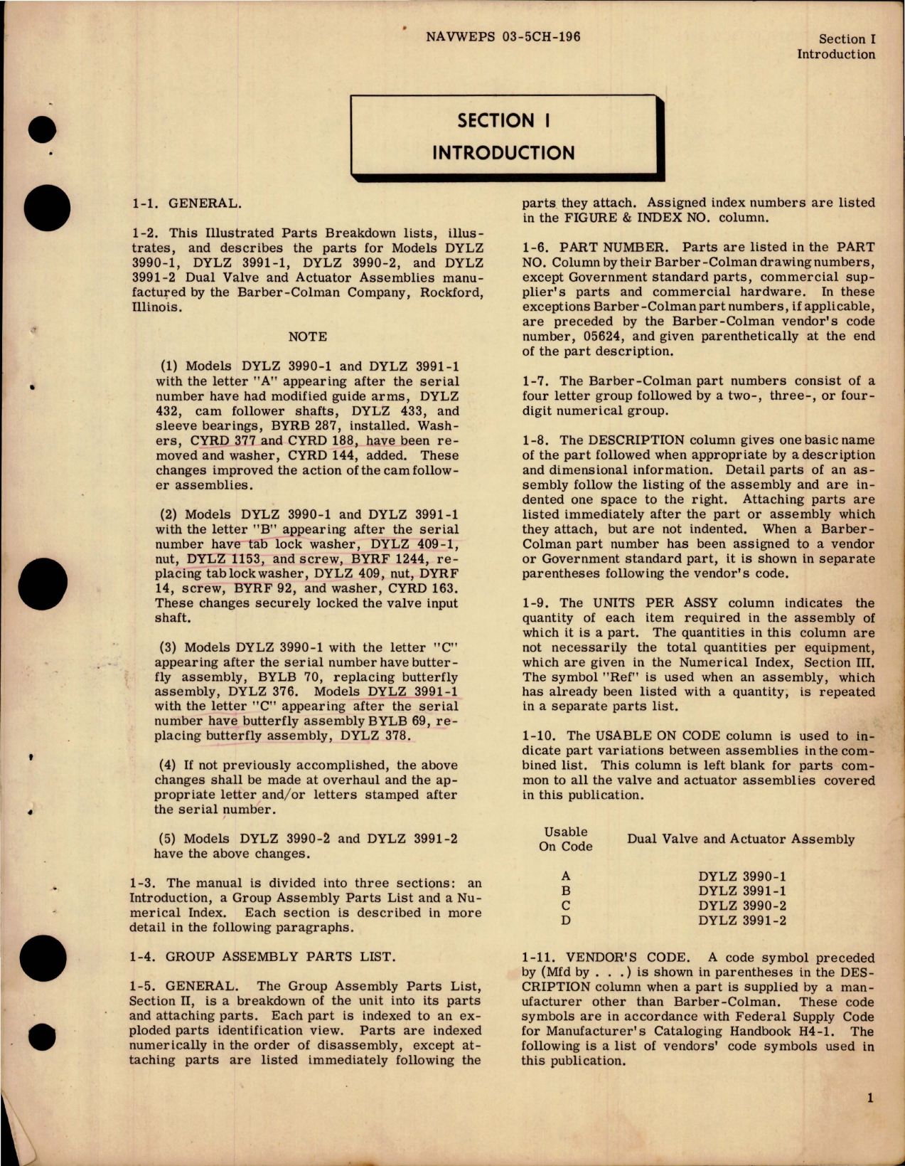 Sample page 5 from AirCorps Library document: Illustrated Parts Breakdown for Dual Valve and Actuator Assembly 