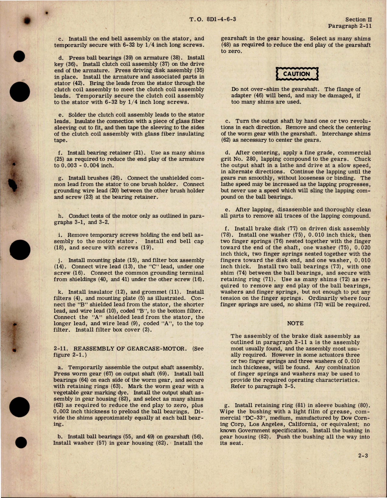 Sample page 7 from AirCorps Library document: Overhaul Manual for Electro-Mechanical Rotary Actuator - Part C824C and C824C1 