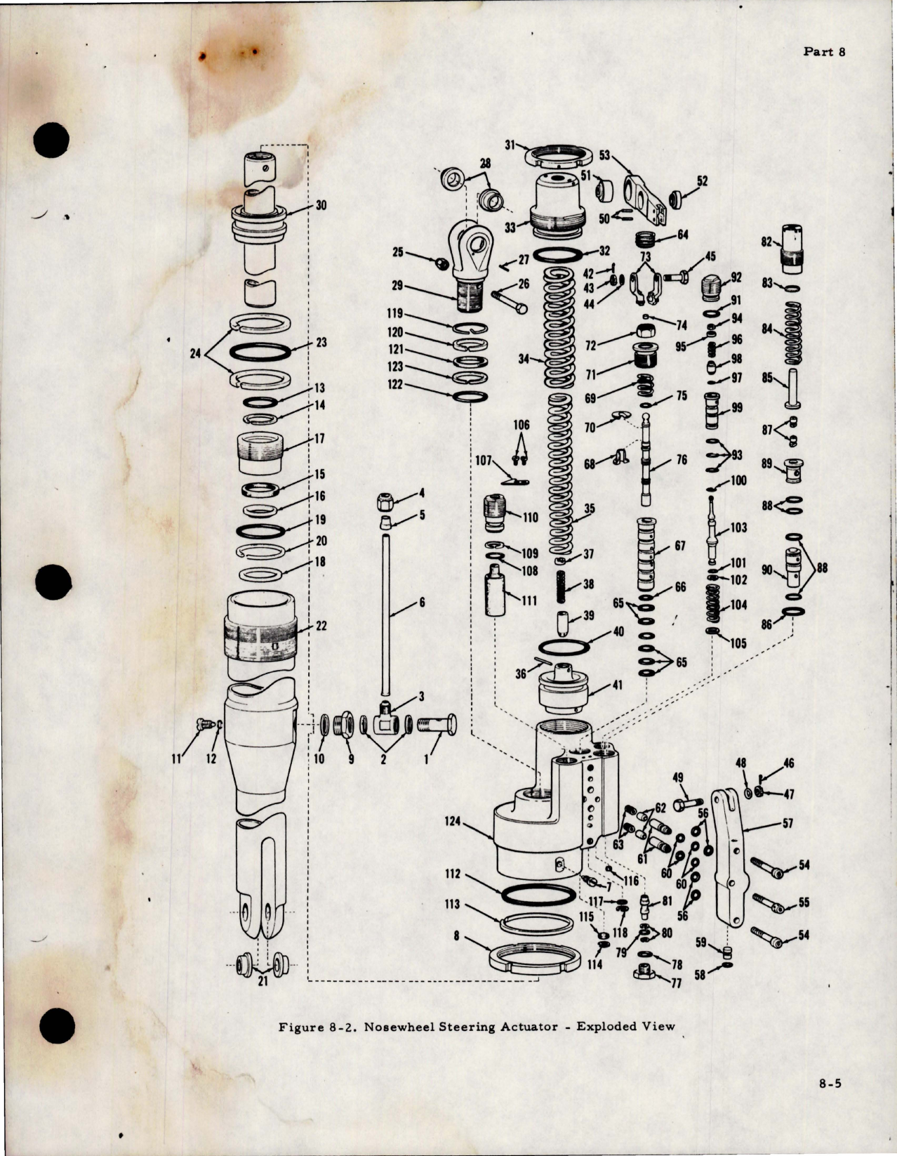 Sample page 5 from AirCorps Library document: Nosewheel Steering Actuator