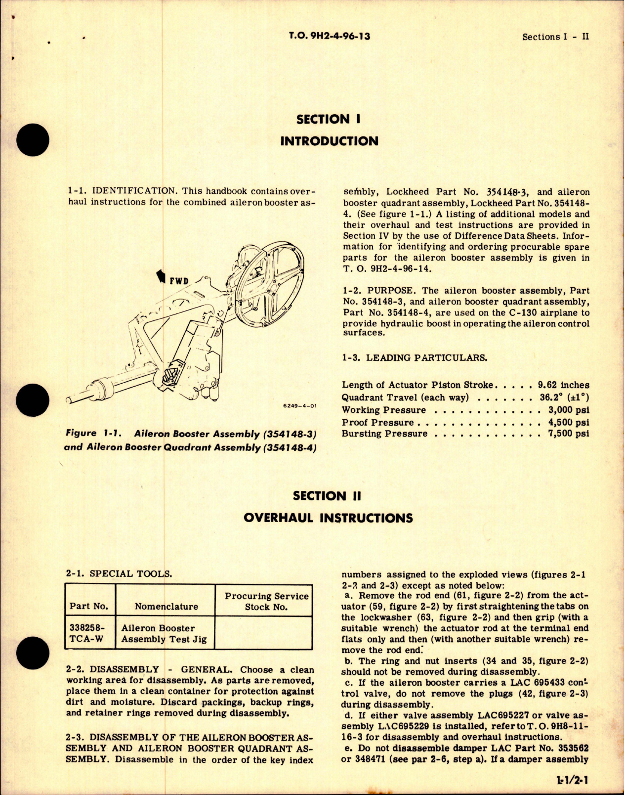 Sample page 5 from AirCorps Library document: Overhaul Instructions for Aileron Booster Assembly and Aileron Booster Quadrant Assembly