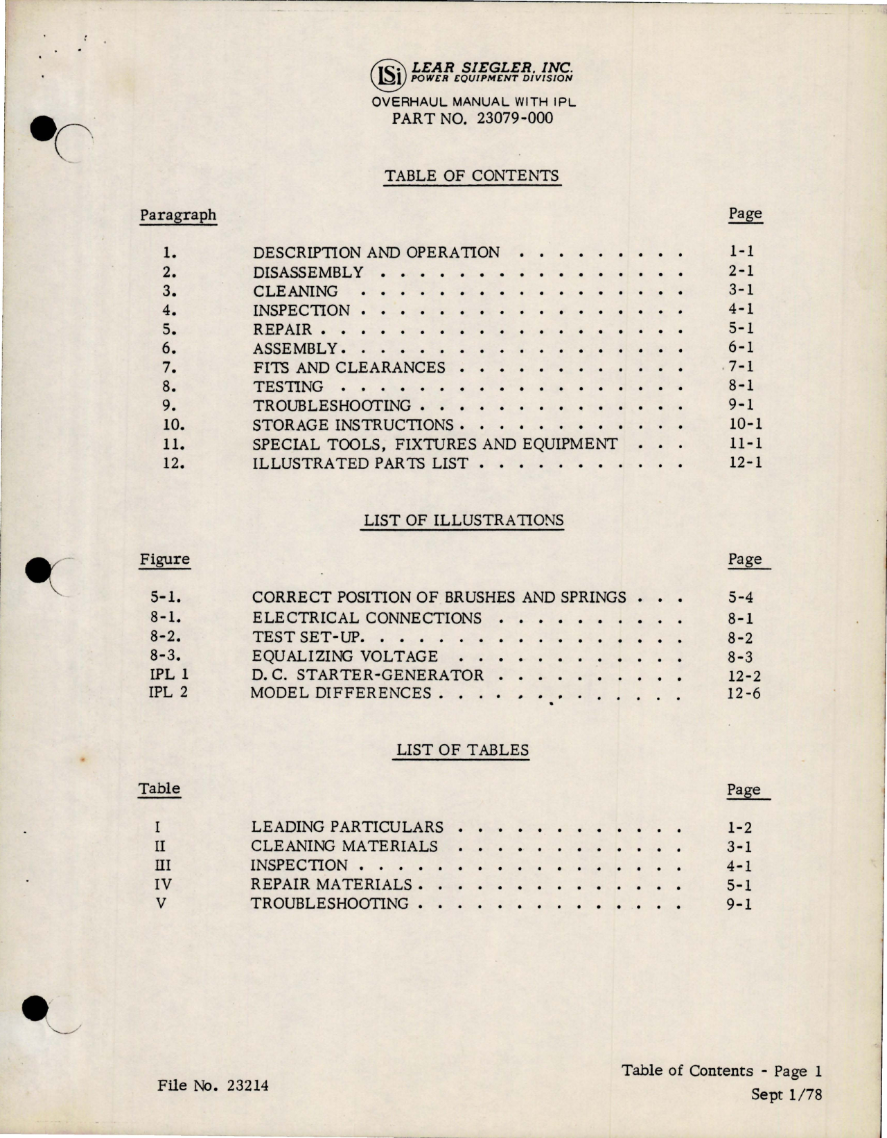 Sample page 5 from AirCorps Library document: Overhaul w Illustrated Parts List for Starter Generator 