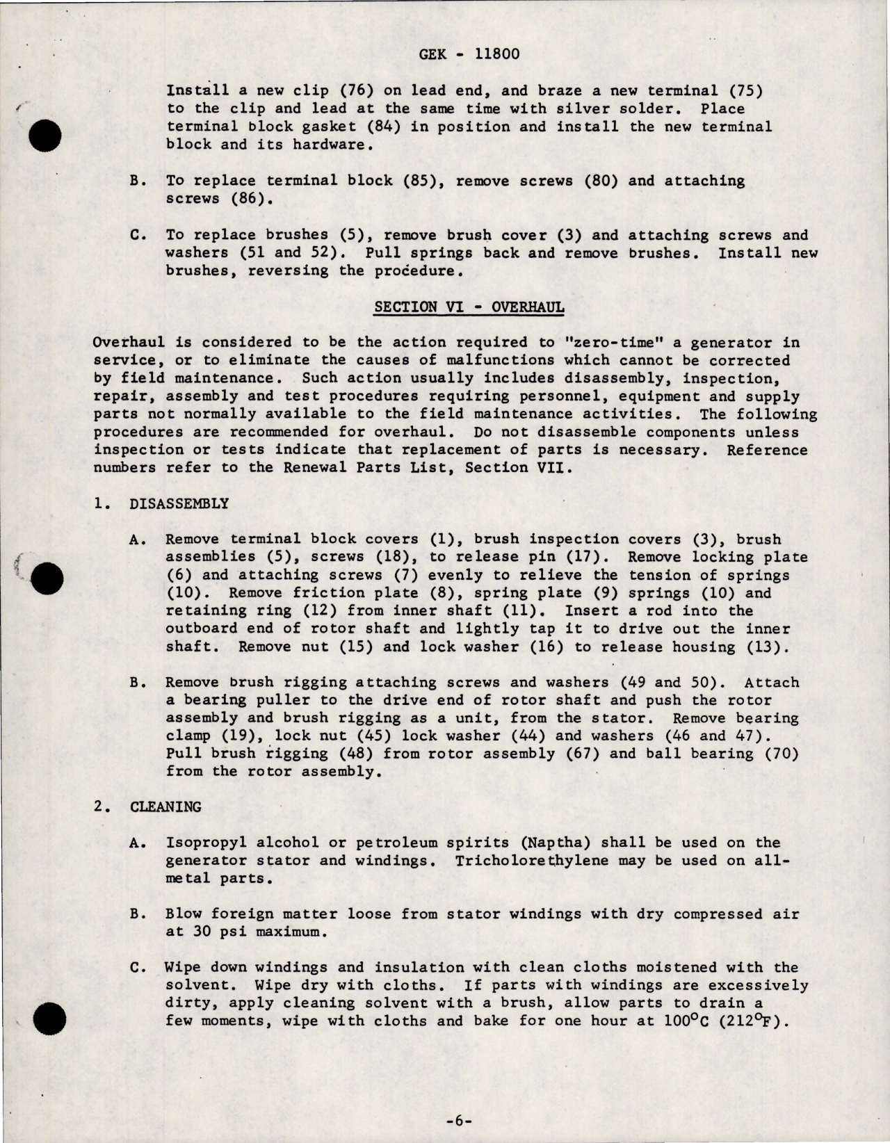Sample page 7 from AirCorps Library document: Instruction Manual for AC Generator - Models 2CM370B1 and 2CM370C1 