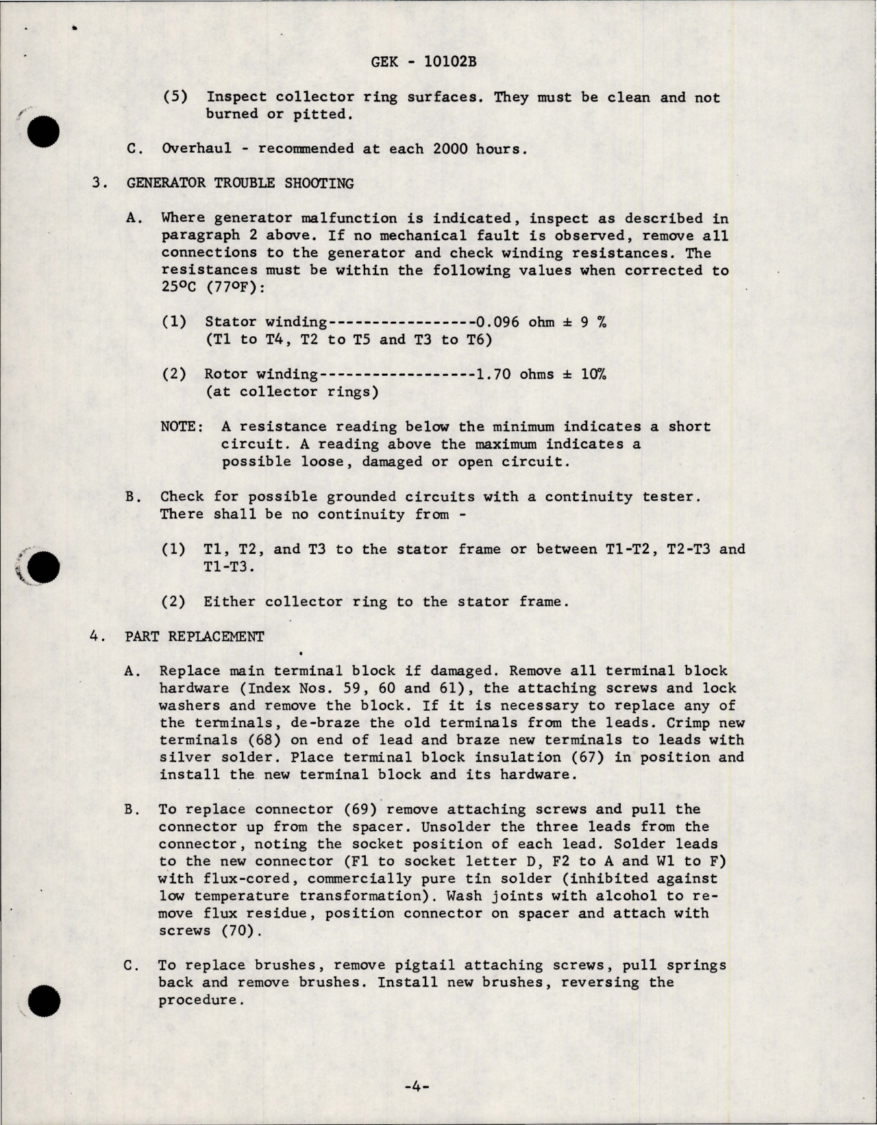 Sample page 7 from AirCorps Library document: Instructional Manual for AC Generator - Models 2CM370A1, 2CM370D1, 2CM370D1A, 2CM370D2 and 2CM370D2A