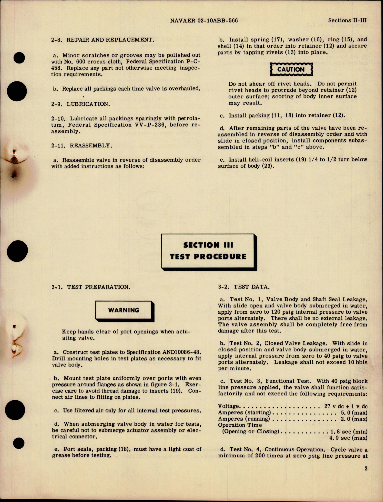 Sample page 7 from AirCorps Library document: Overhaul Instructions for Motor Operated Gate Valve - AV-16B Series - Part AV-16B1139B and Similar Valves