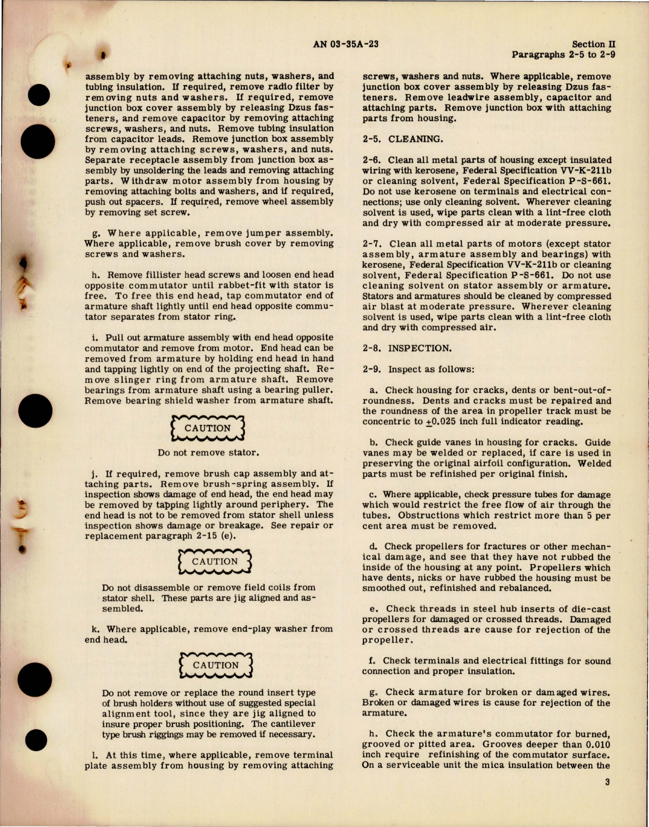 Sample page 7 from AirCorps Library document: Overhaul Instructions for Blower Assemblies 