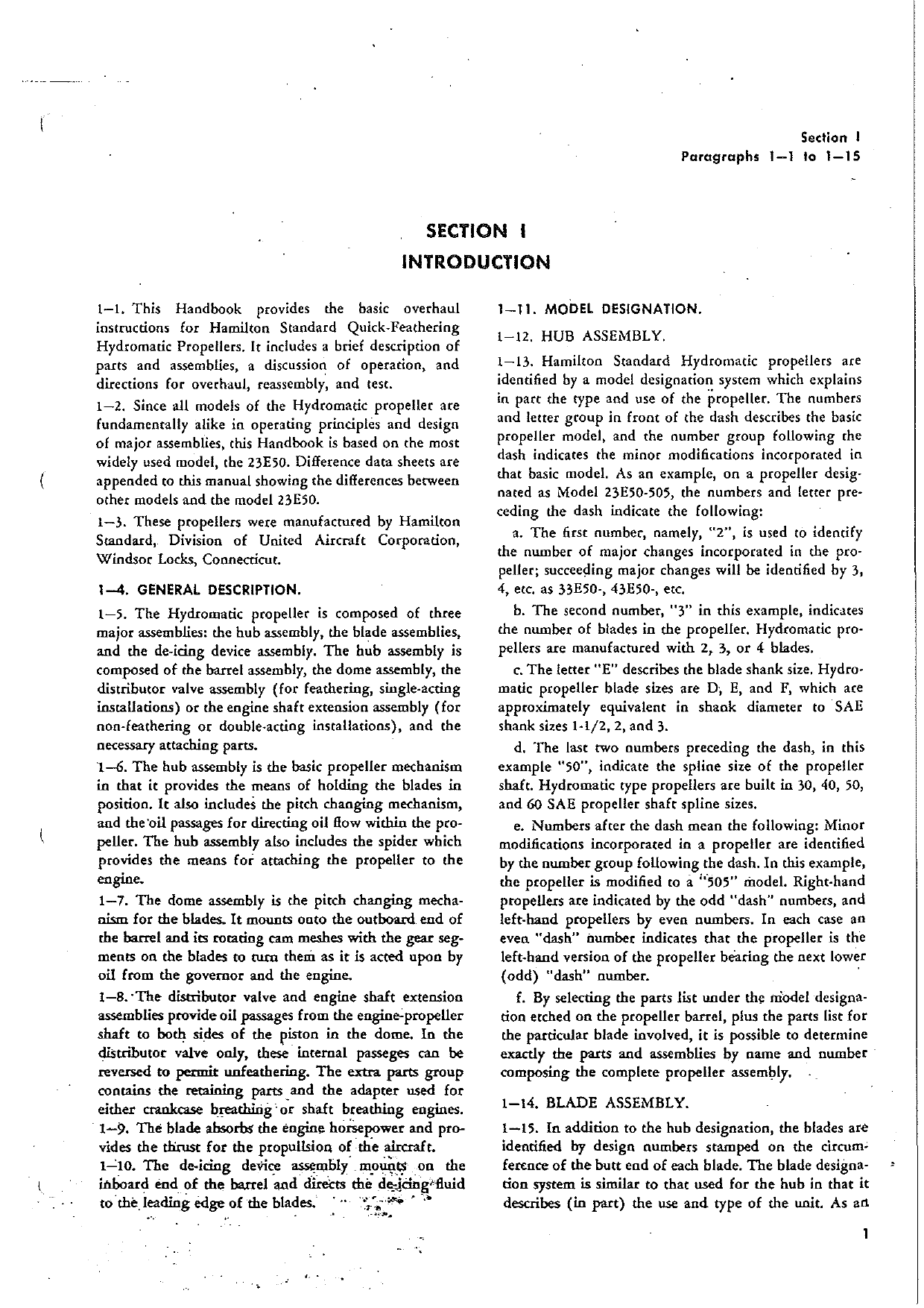 Sample page 5 from AirCorps Library document: Overhaul Manual for Hydromatic Propellers