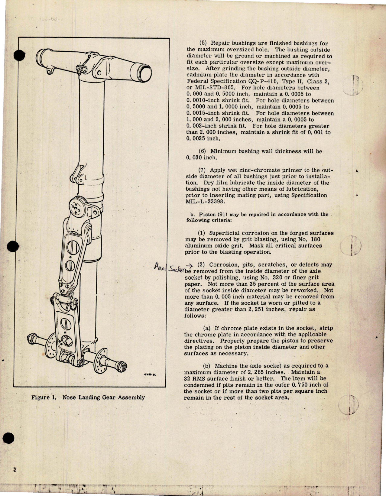 Sample page 5 from AirCorps Library document: Overhaul Instructions with Parts for Nose Landing Gear Assembly - Part 5100 Series