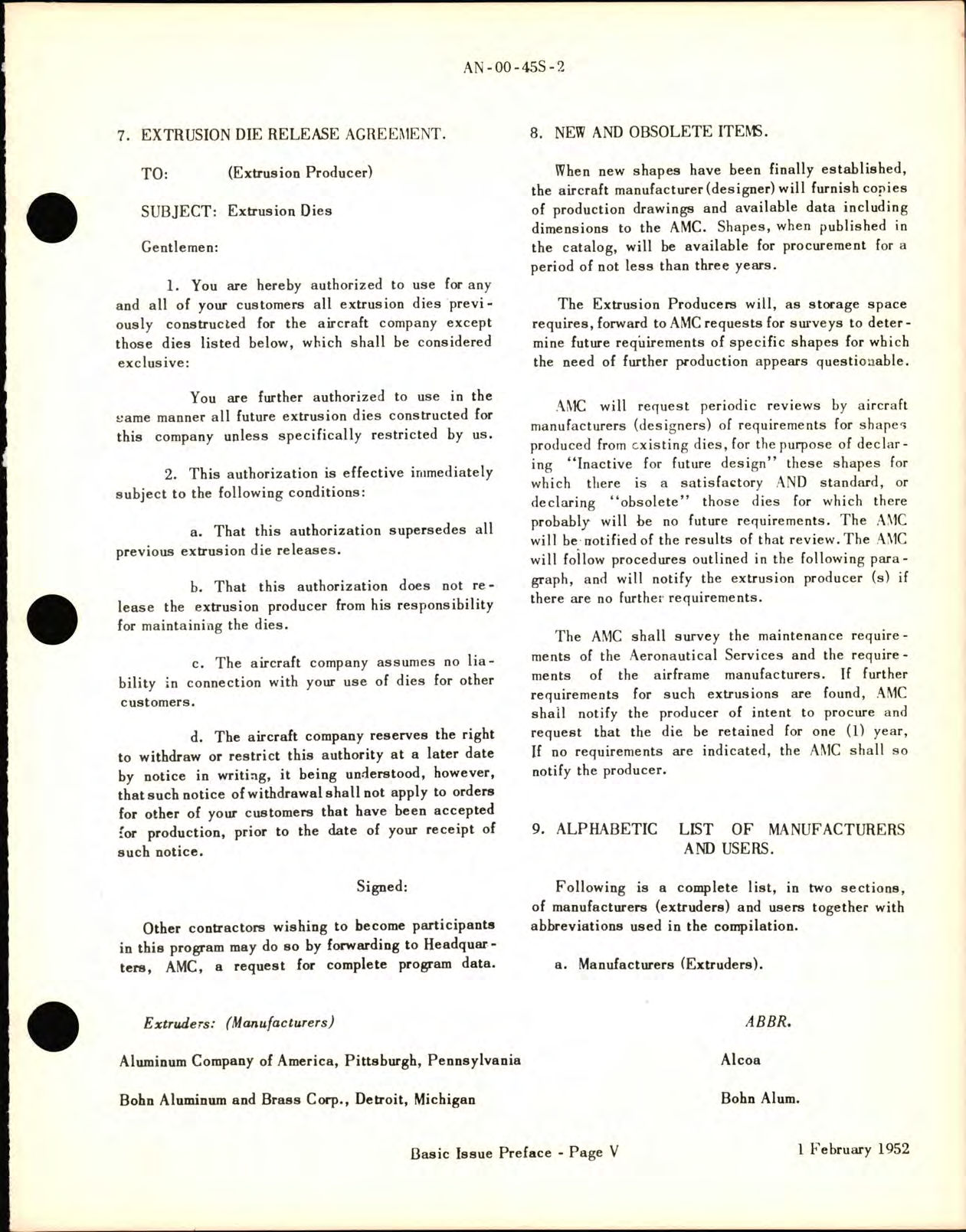 Sample page 7 from AirCorps Library document: Aircraft Extruded Shapes Catalog