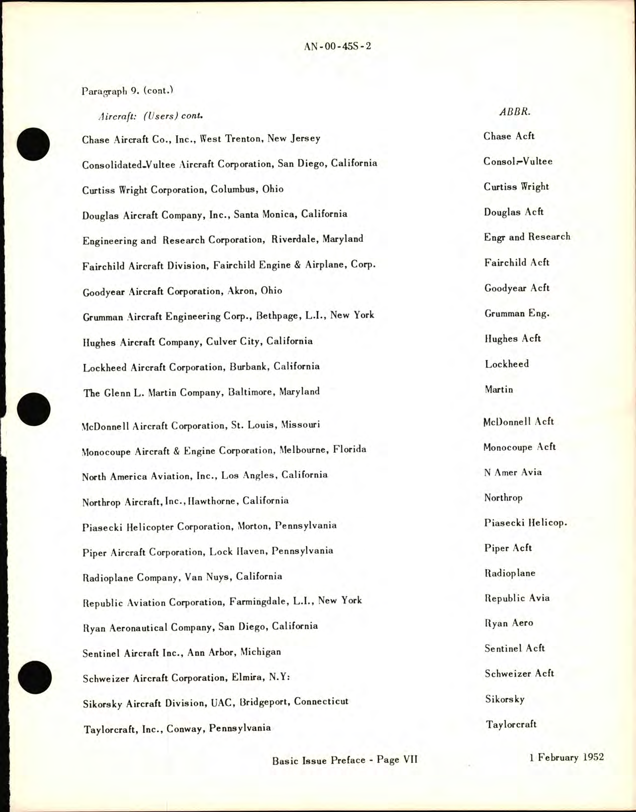 Sample page 9 from AirCorps Library document: Aircraft Extruded Shapes Catalog