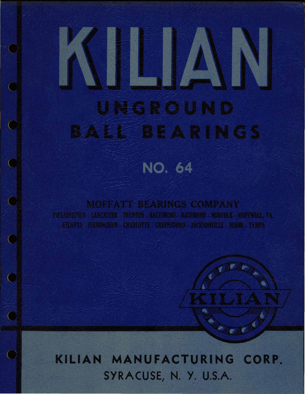 Sample page 1 from AirCorps Library document: Kilian Underground Ball Bearings