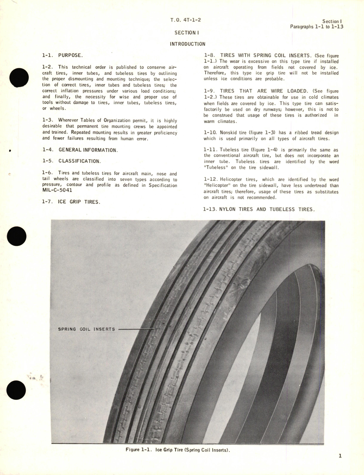 Sample page 5 from AirCorps Library document: Handbook for Dismounting, Mounting, & Inflation of Aircraft Tires and Tubes