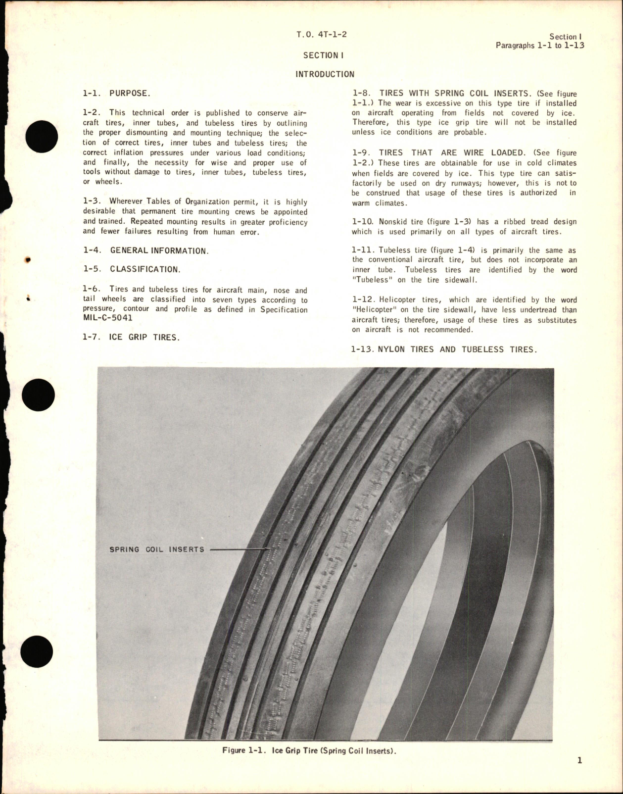 Sample page 5 from AirCorps Library document: Handbook for Dismounting, Mounting, & Inflation of Aircraft Tires and Tubes