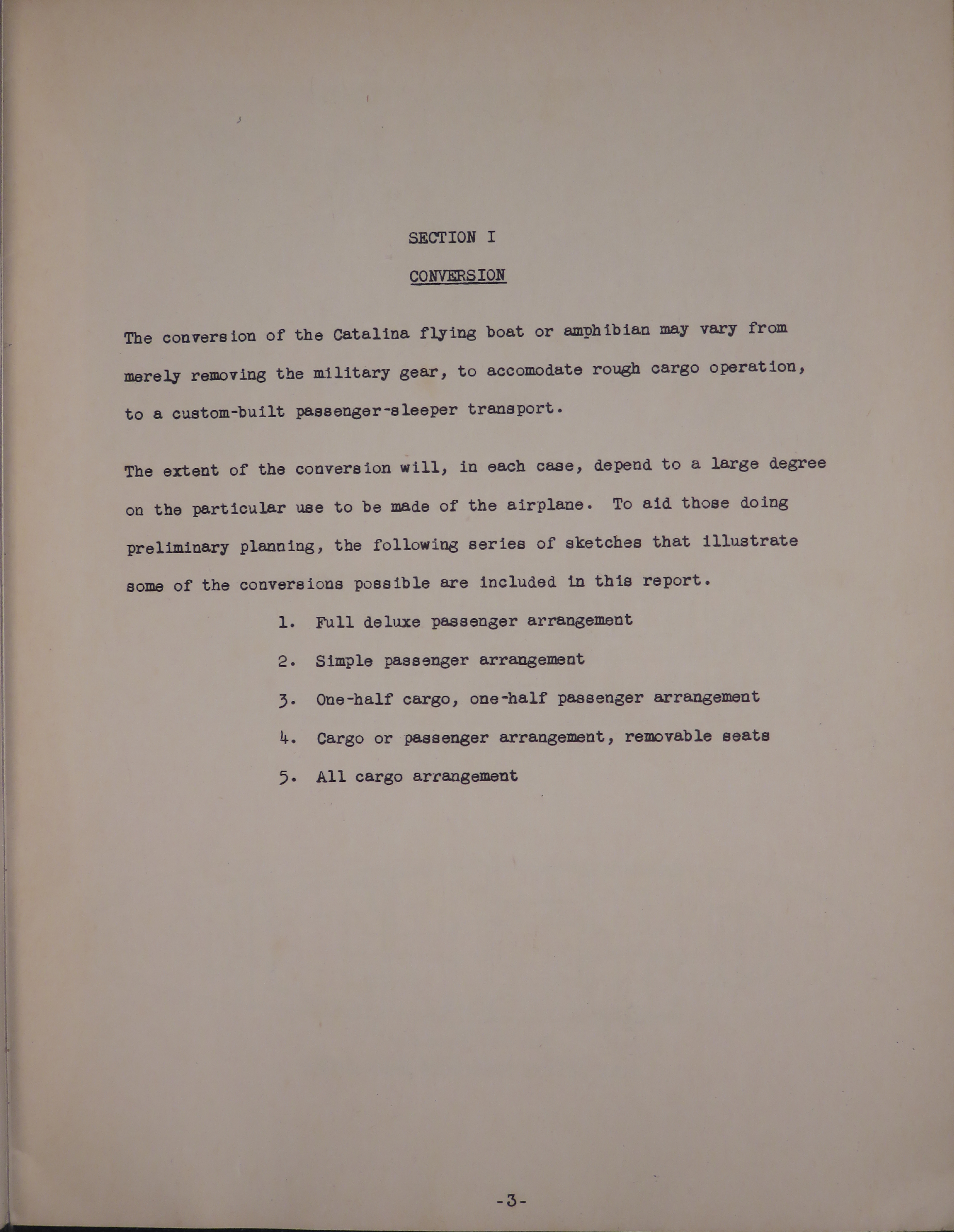 Sample page 5 from AirCorps Library document: The Catalina: Cargo-Transport Conversion