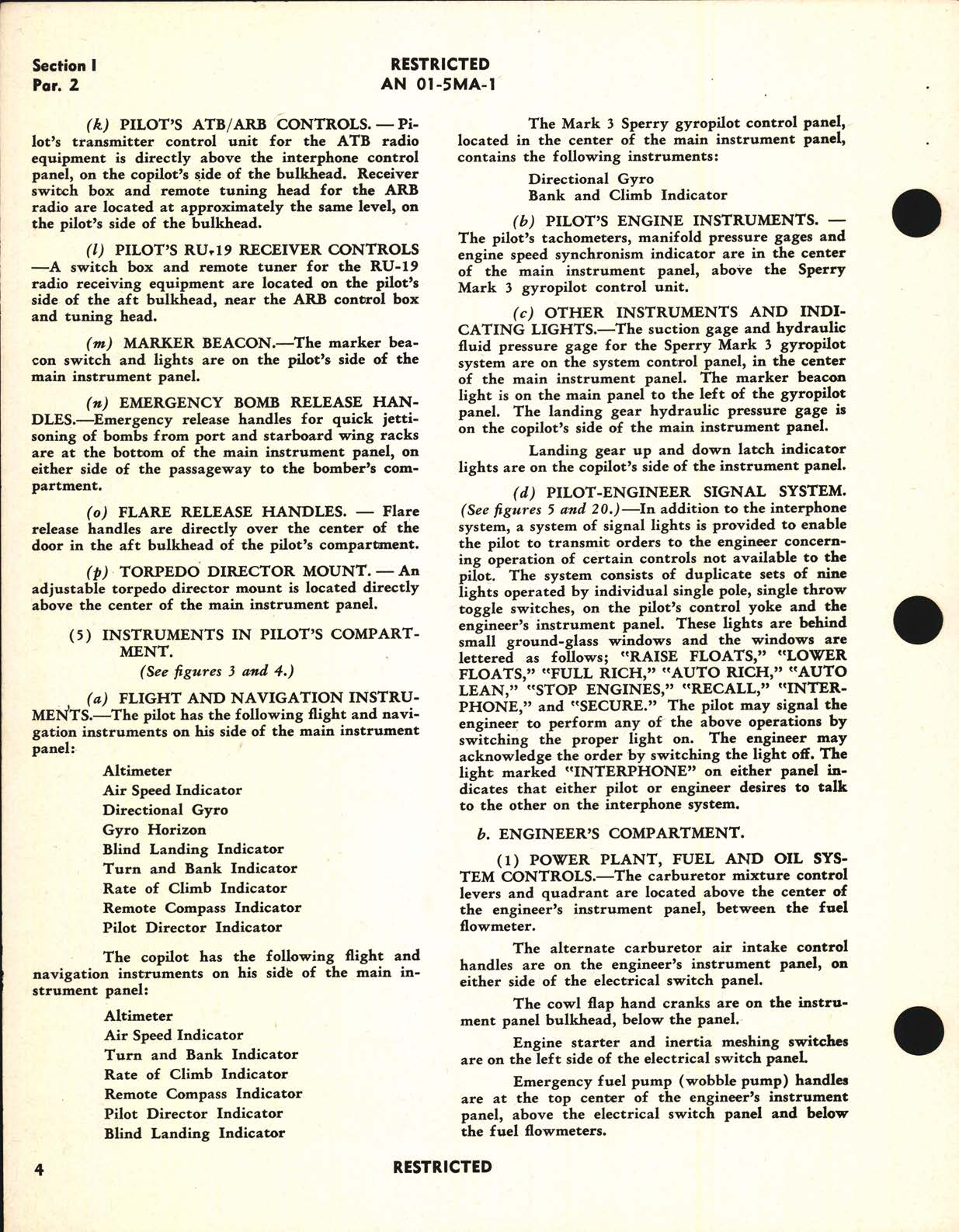 Sample page 8 from AirCorps Library document: Pilot's Flight Operating Instructions for PBY-5A Airplanes