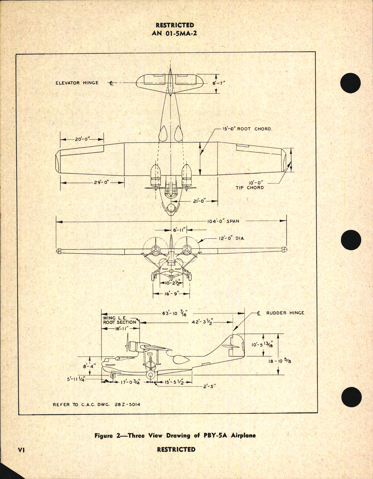 Sample page 6 from AirCorps Library document: Erection & Maintenance Instructions for PBY-5A Airplanes