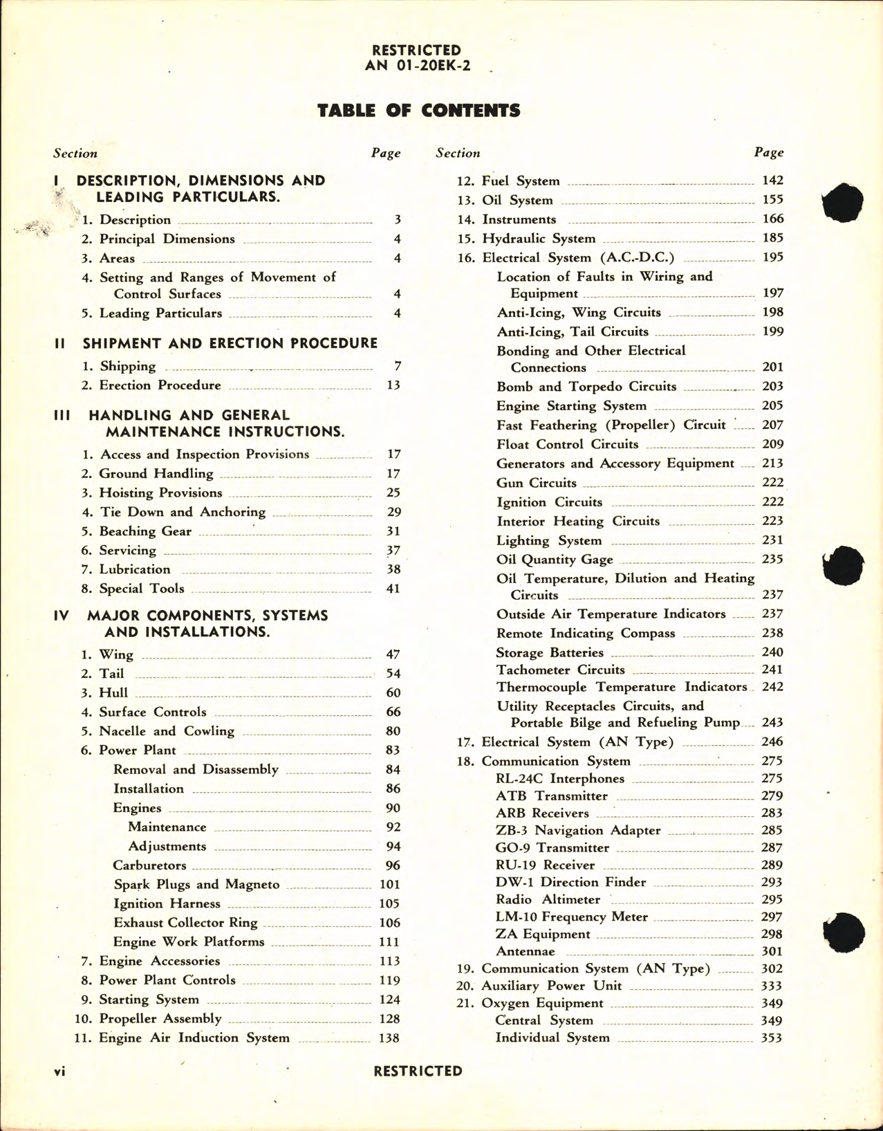 Sample page 8 from AirCorps Library document: Preliminary Handbook of Erection & Maintenance Instructions for PB2B-1 and PB2B-2