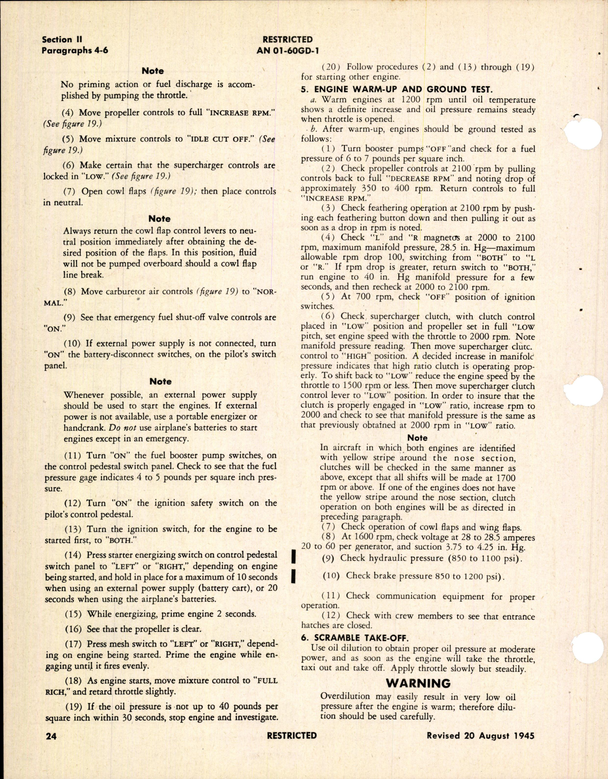 Sample page 6 from AirCorps Library document: Pilot's Flight Operating Instructions for B-25H and PBJ-1H