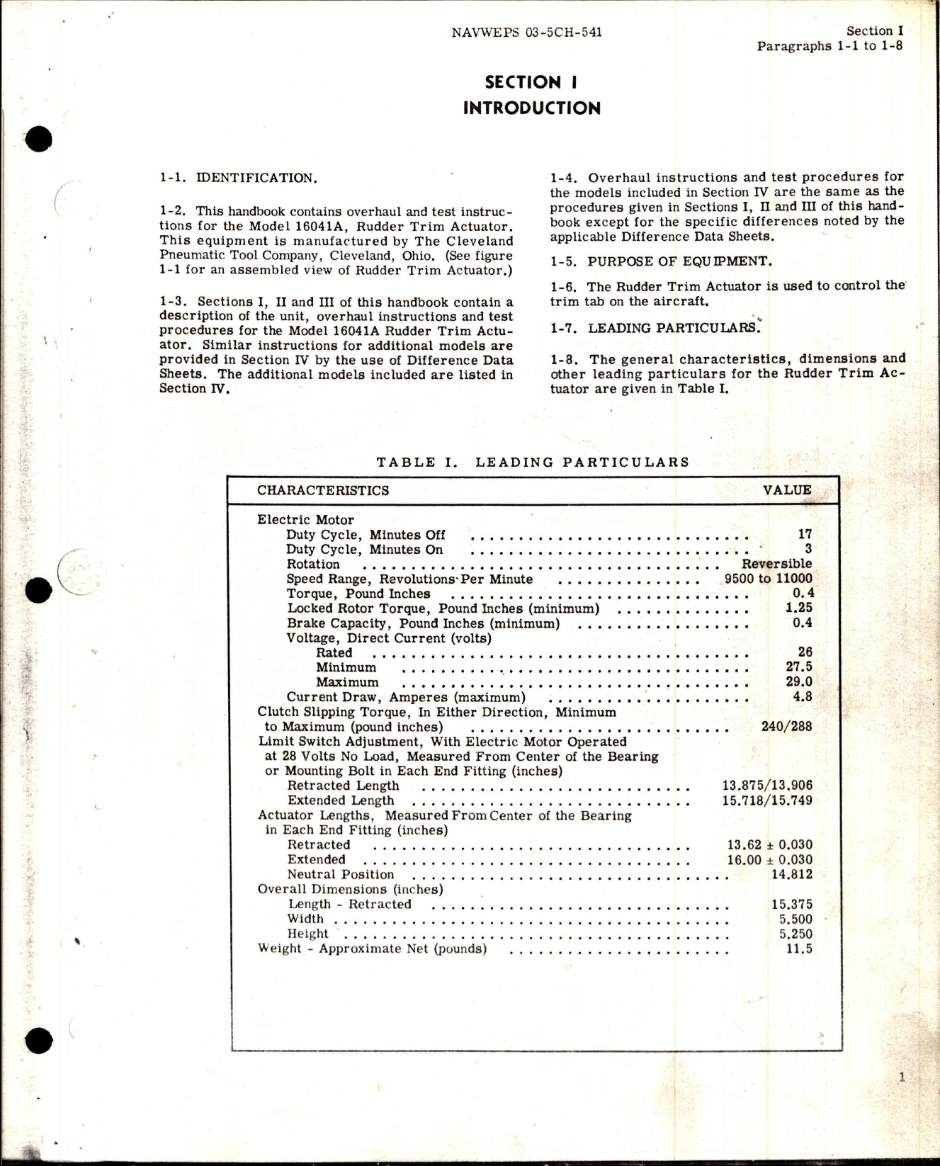 Sample page 9 from AirCorps Library document: Overhaul Instructions for Rudder Trim Actuator