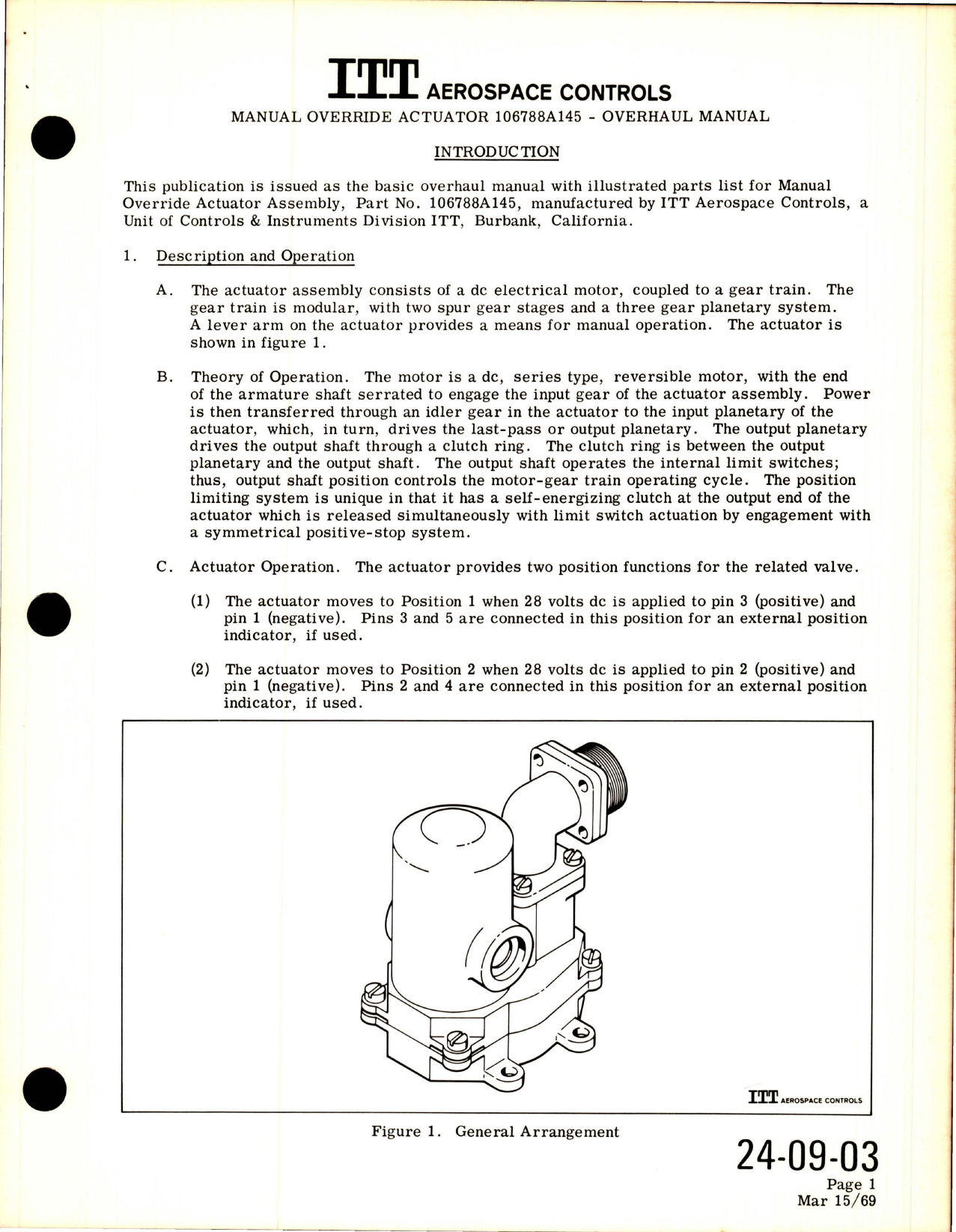 Sample page 7 from AirCorps Library document: Overhaul Instructions with Parts Lists for Manual Override Actuator - Part 106788A145