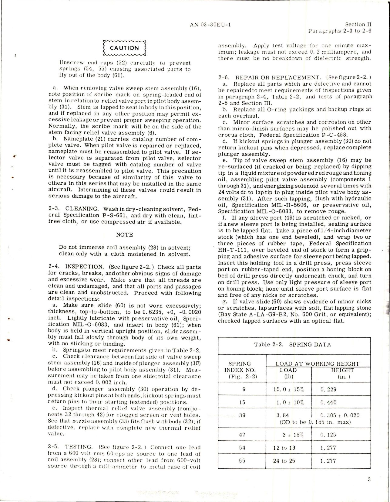 Sample page 7 from AirCorps Library document: Overhaul Instructions for Solenoid Pilot Operated 4-Way 3-Position Selector Valve 