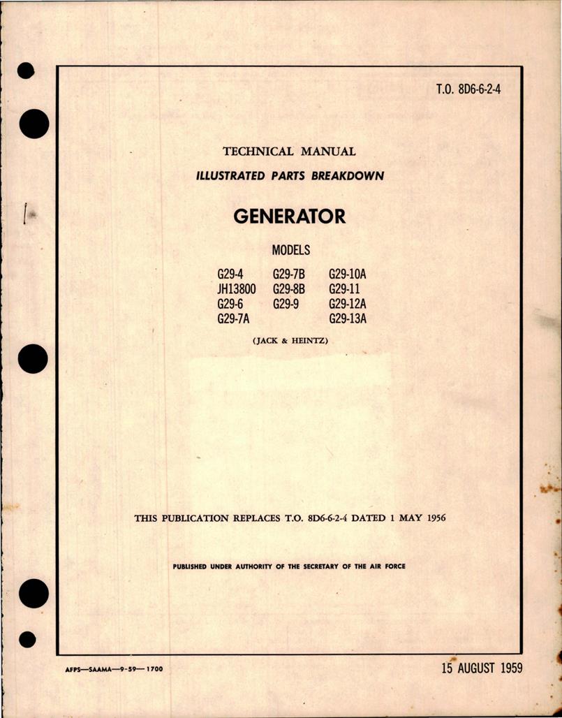 Illustrated Parts Breakdown For Generator Aircorps Library Illustrated Parts Breakdown For Generator Aircorps Library