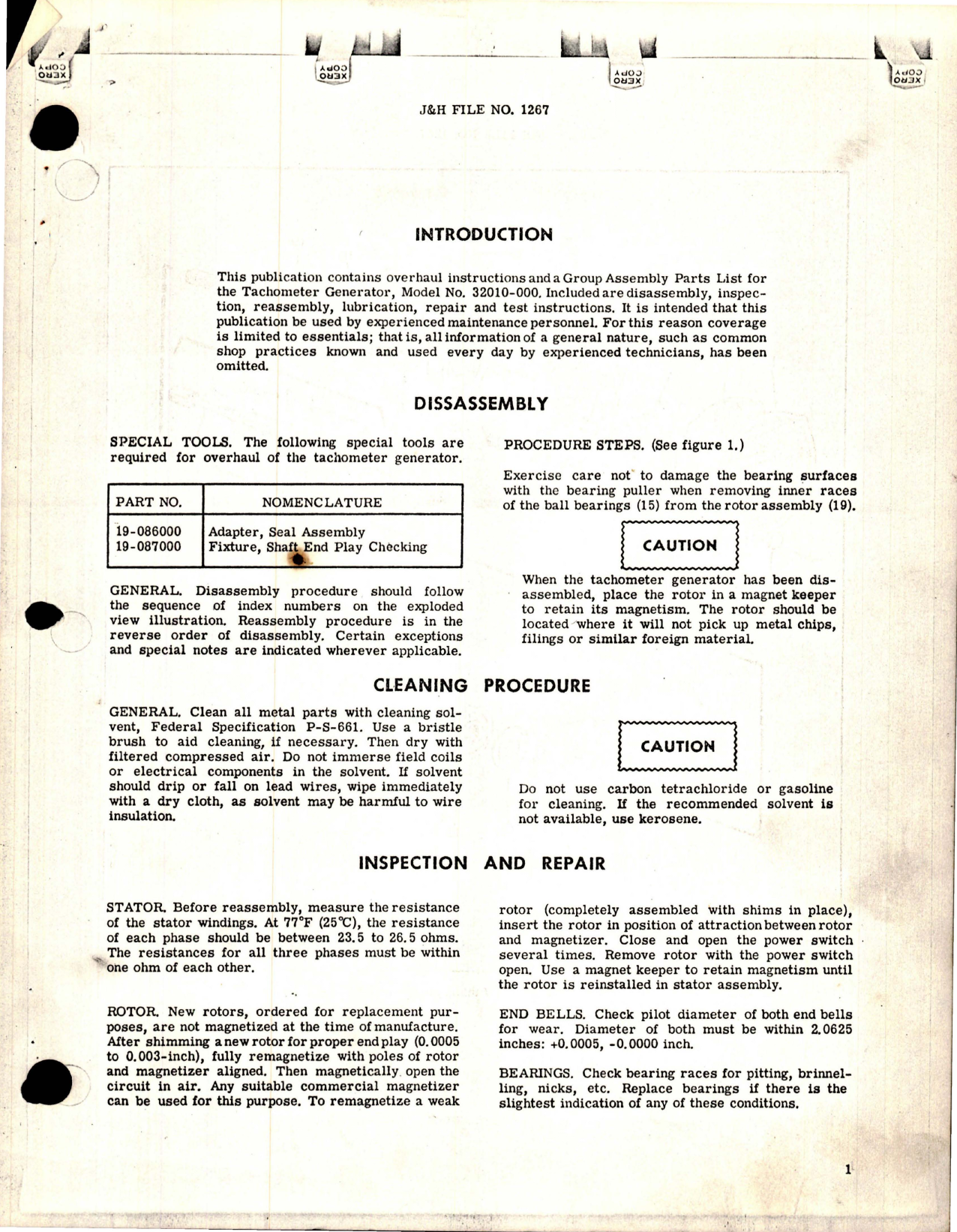 Sample page 5 from AirCorps Library document: Overhaul Instructions with Parts Catalog for Tachometer Generator - Model 32010-000