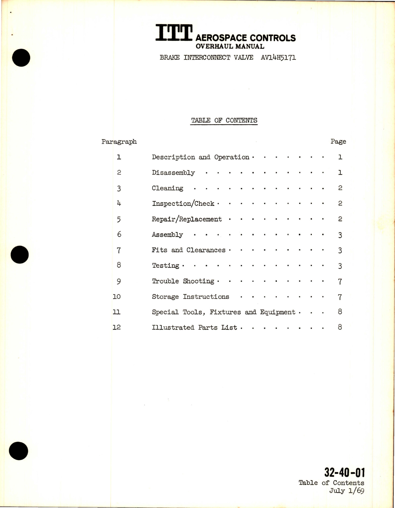 Sample page 5 from AirCorps Library document: Overhaul Instructions with Illustrated Parts List for Brake Interconnect Valve 