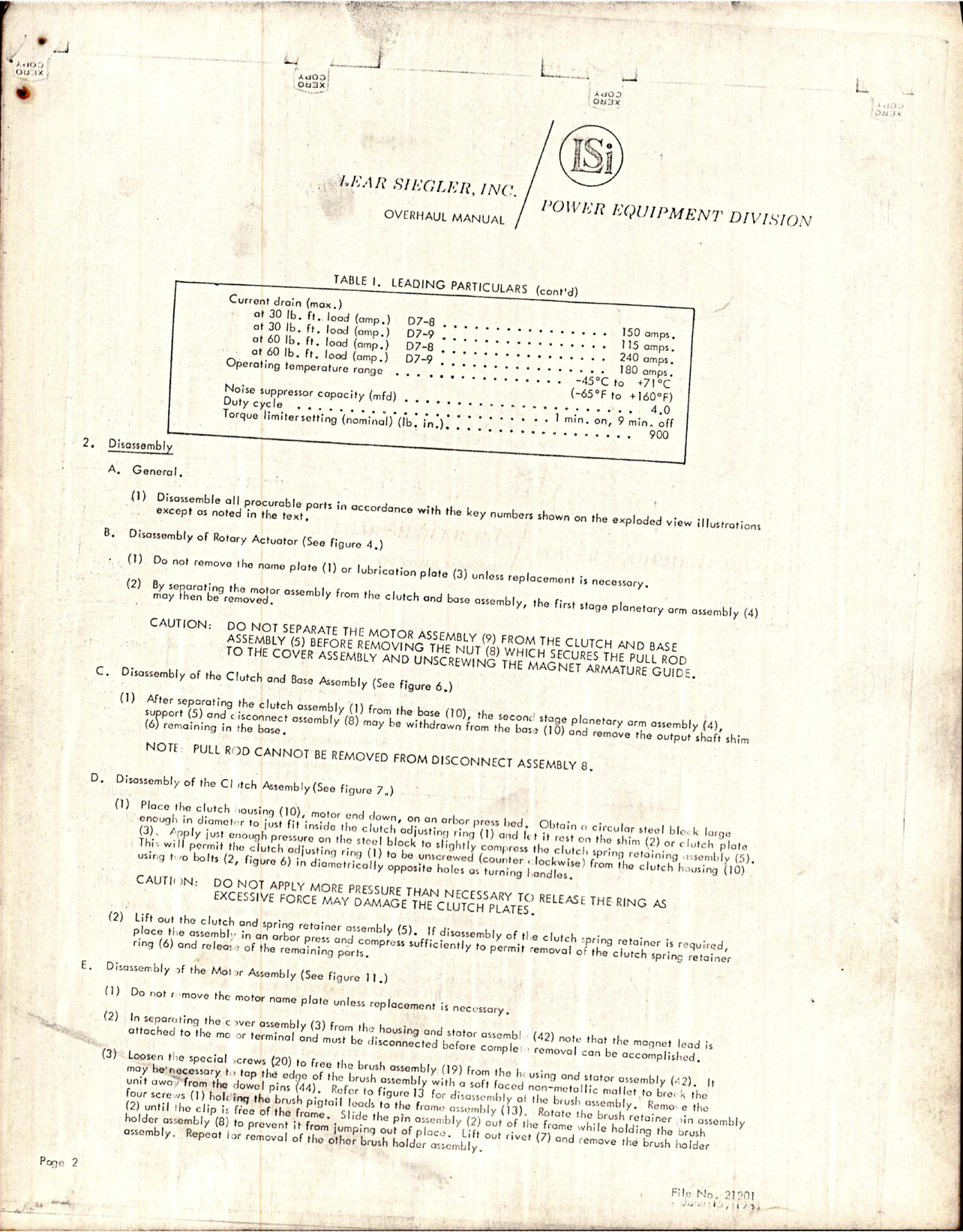 Sample page 5 from AirCorps Library document: Overhaul Instructions with Parts for Rotary Actuator - Model D7-8 & D7-9