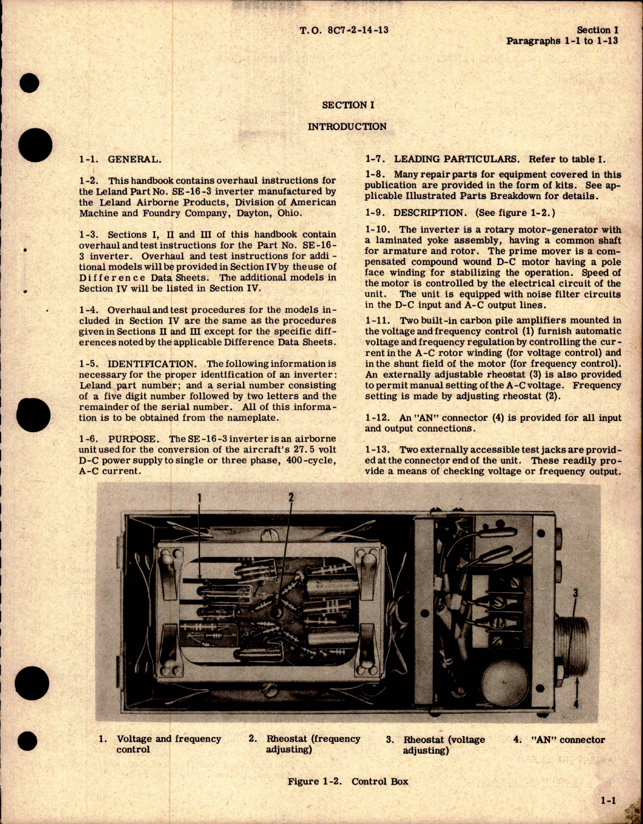 Sample page 5 from AirCorps Library document: Overhaul Manual for Inverter Assembly - Part SE-16-3