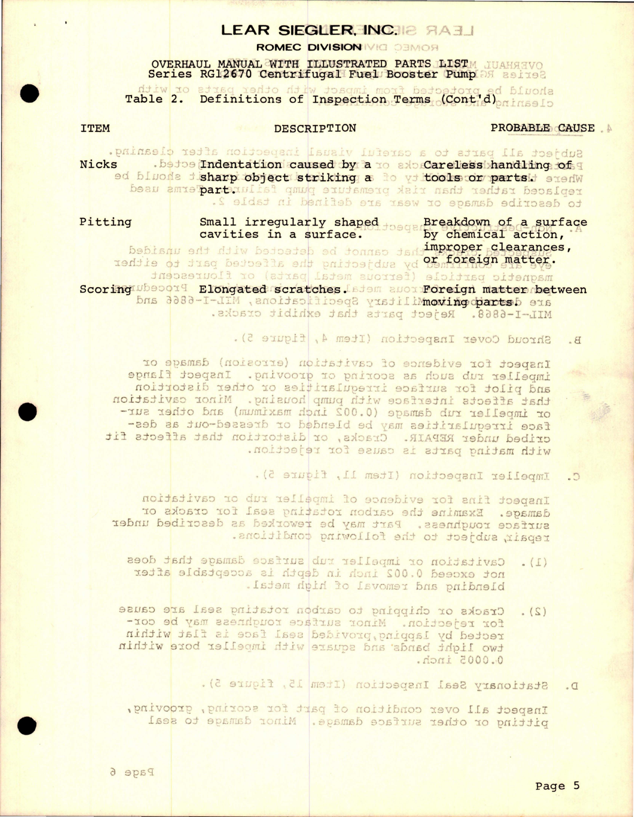 Sample page 7 from AirCorps Library document: Overhaul Manual with Parts List for Centrifugal Fuel Booster Pump - Series RG12670 
