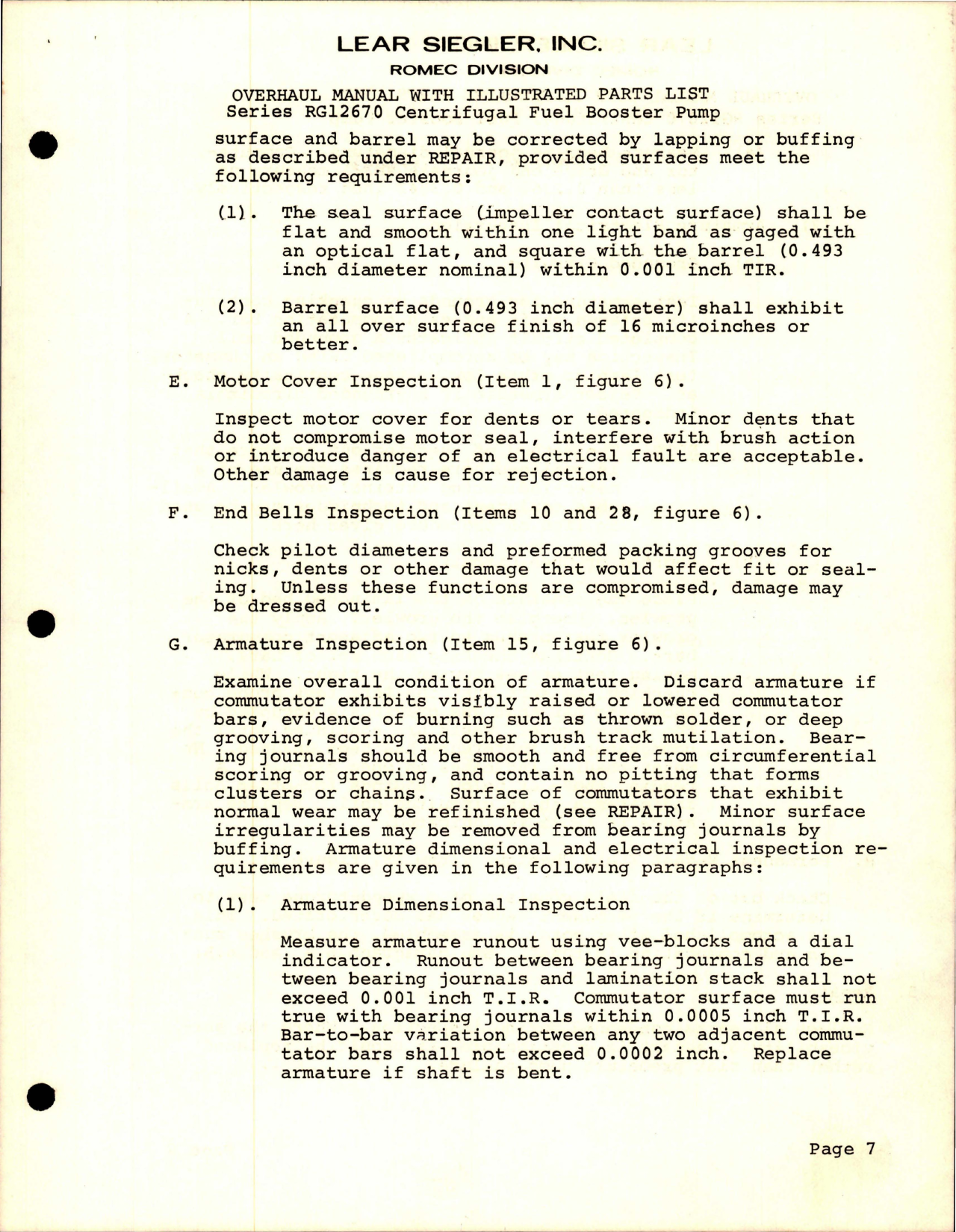 Sample page 9 from AirCorps Library document: Overhaul Manual with Parts List for Centrifugal Fuel Booster Pump - Series RG12670 