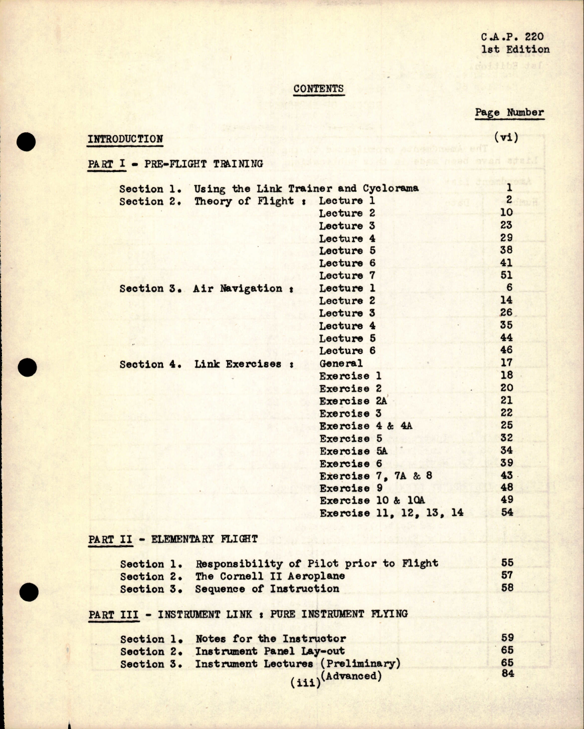 Sample page 6 from AirCorps Library document: Link Instructor's Manual