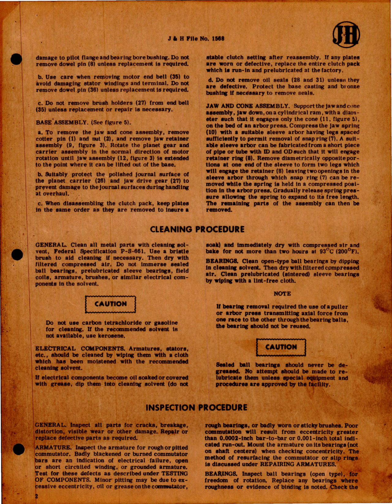 Sample page 5 from AirCorps Library document: Overhaul Instructions with Parts Catalog for Starter 