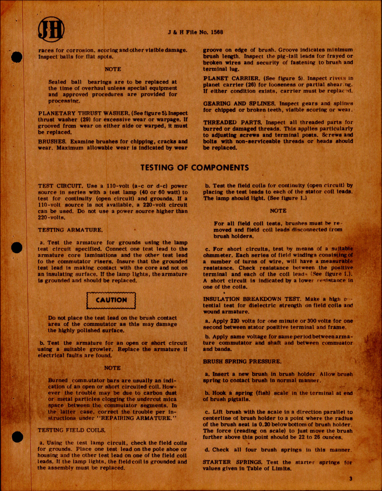 Sample page 7 from AirCorps Library document: Overhaul Instructions with Parts Catalog for Starter 