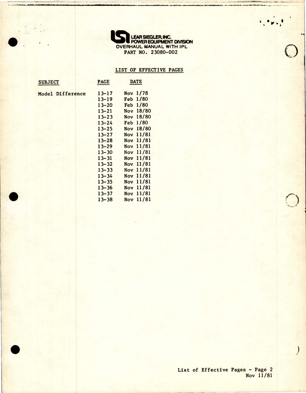 Sample page 5 from AirCorps Library document: Overhaul Manual with Illustrated Parts List for DC Starter Generator - Model 23080 Series