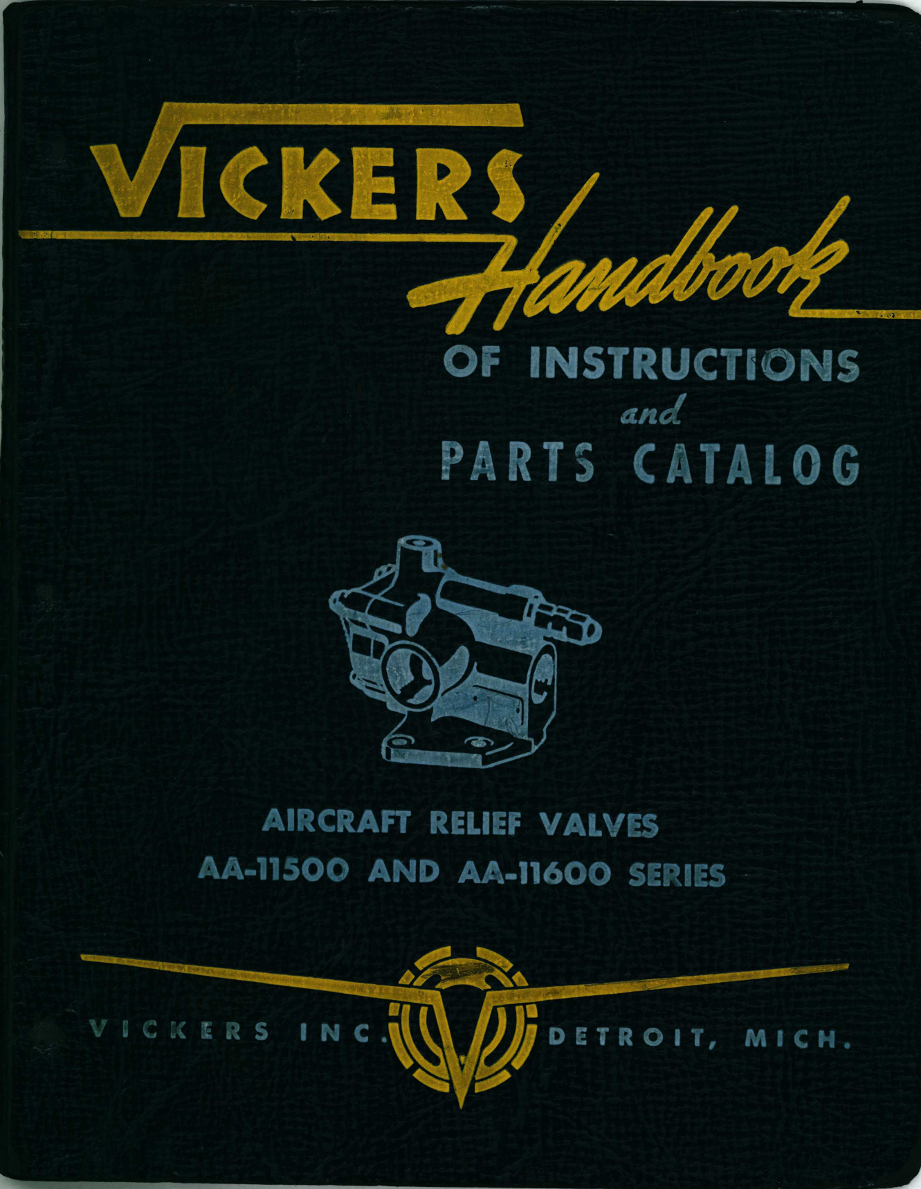 Sample page 1 from AirCorps Library document: Handbook Of Instructions with Parts Catalog for Aircraft Relief Valves AA-11500 and AA-11600 Series