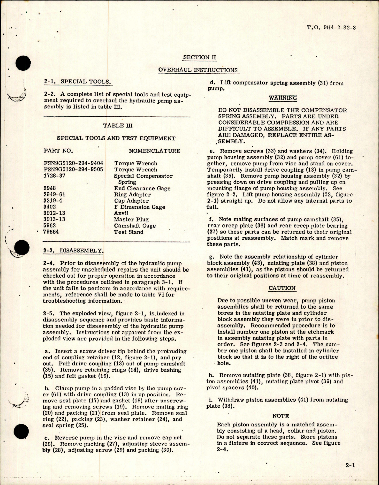 Sample page 7 from AirCorps Library document: Overhaul Manual for Hydraulic Pump Assembly - Part 66YF400-1 