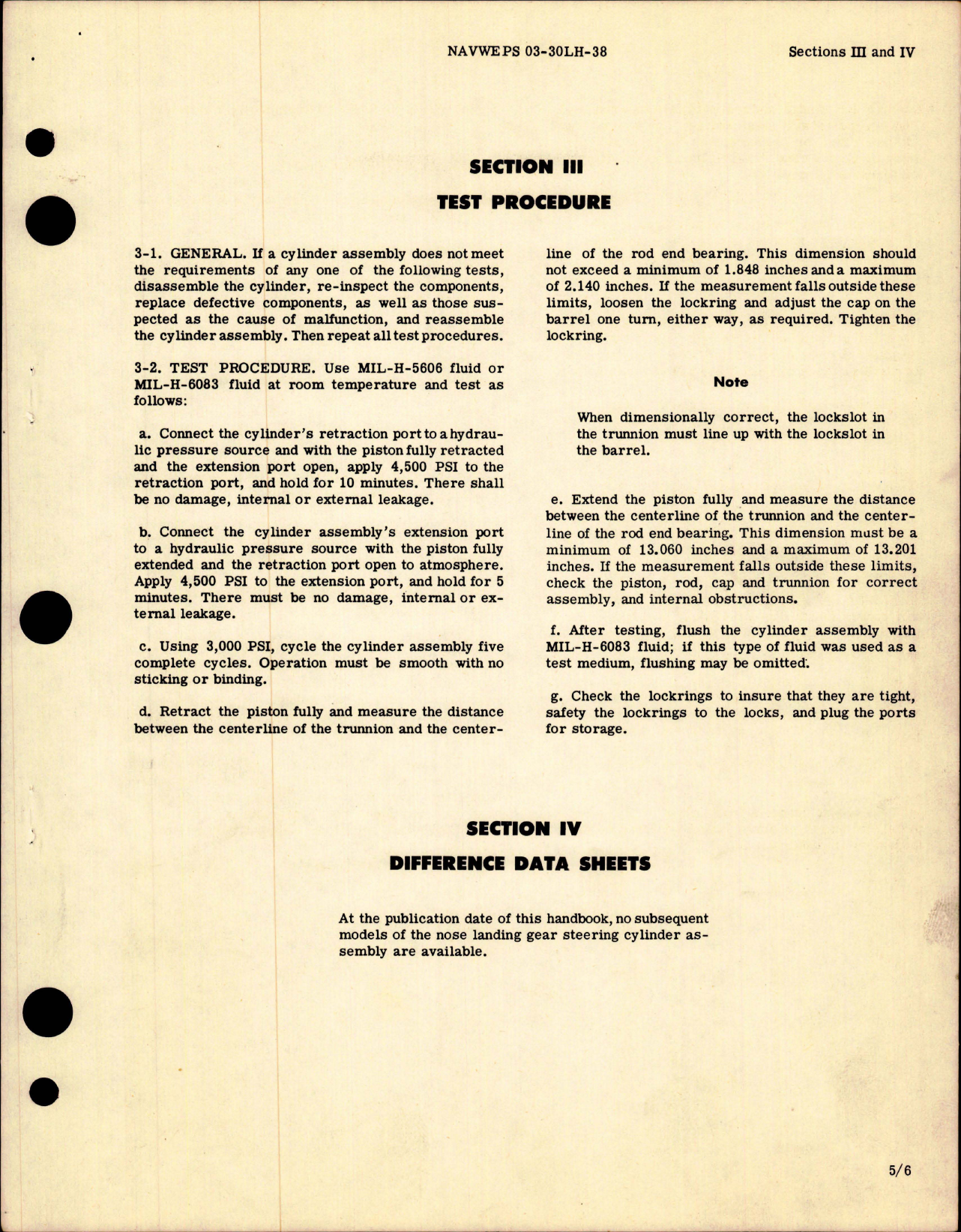 Sample page 5 from AirCorps Library document: Overhaul Instructions for Nose Landing Gear - Steering Cylinder Assembly - Part 695568-1