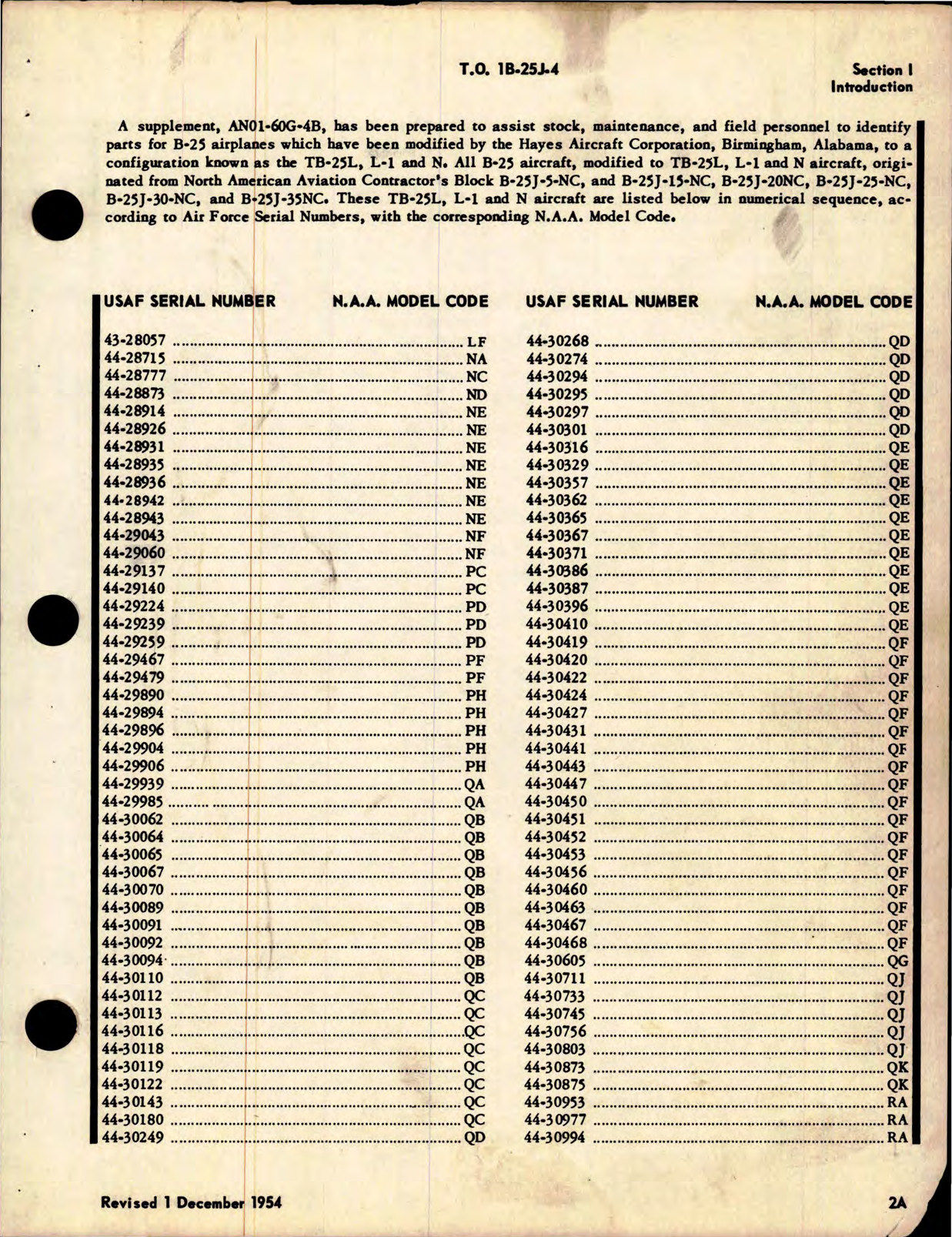 Sample page 7 from AirCorps Library document: Illustrated Parts Breakdown for B-25H Series, B25J Series and PBJ-1H Series