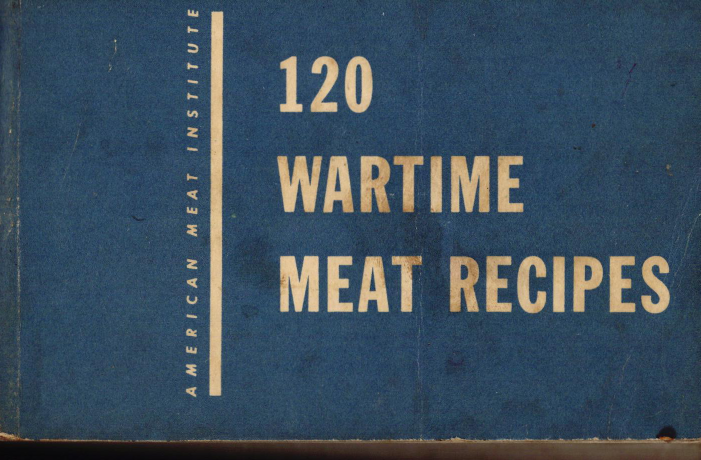 Sample page 1 from AirCorps Library document: 120 Wartime Meat Recipes