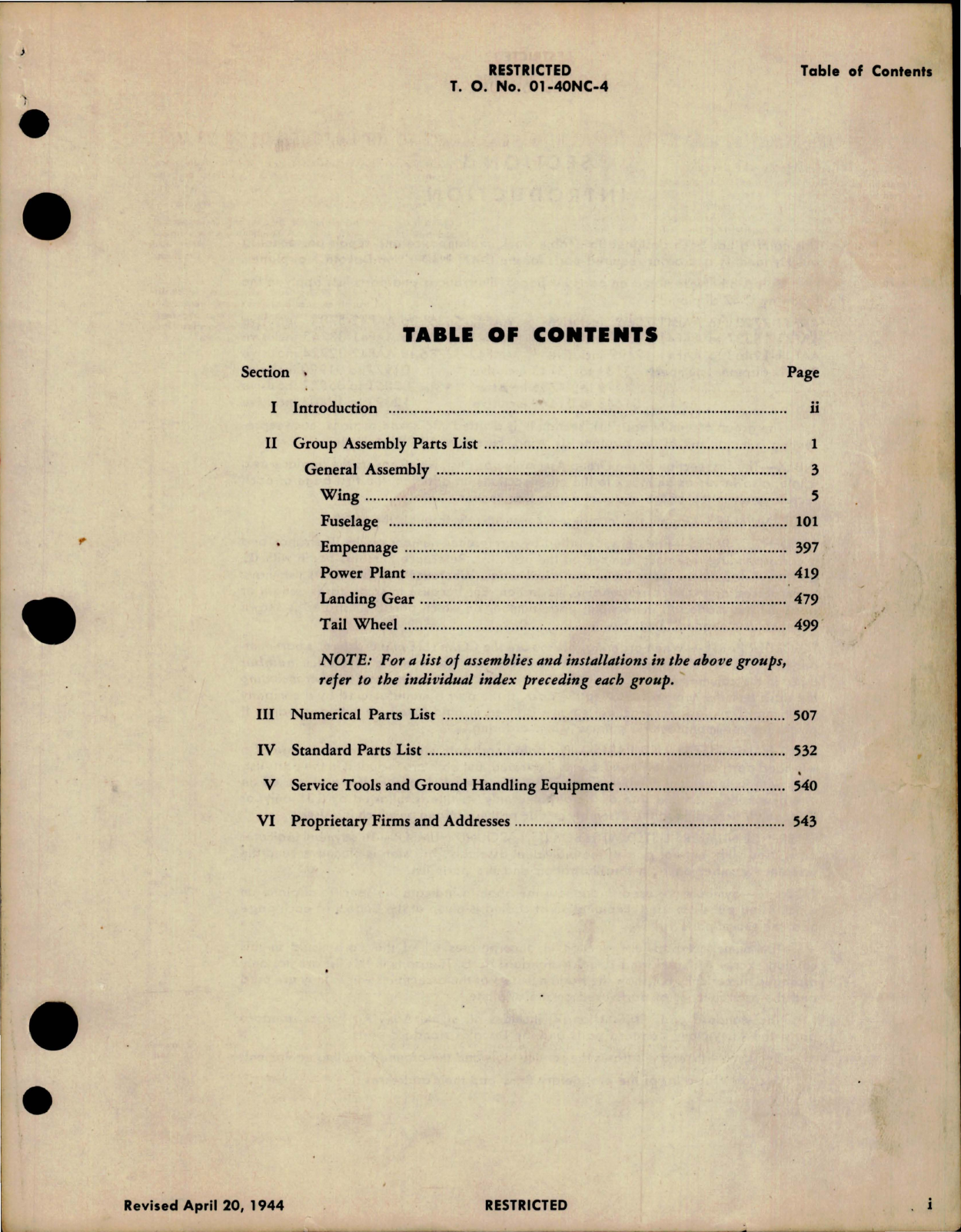Sample page 7 from AirCorps Library document: Parts Catalog for Models C-47, R4D-1 and Dakota 1