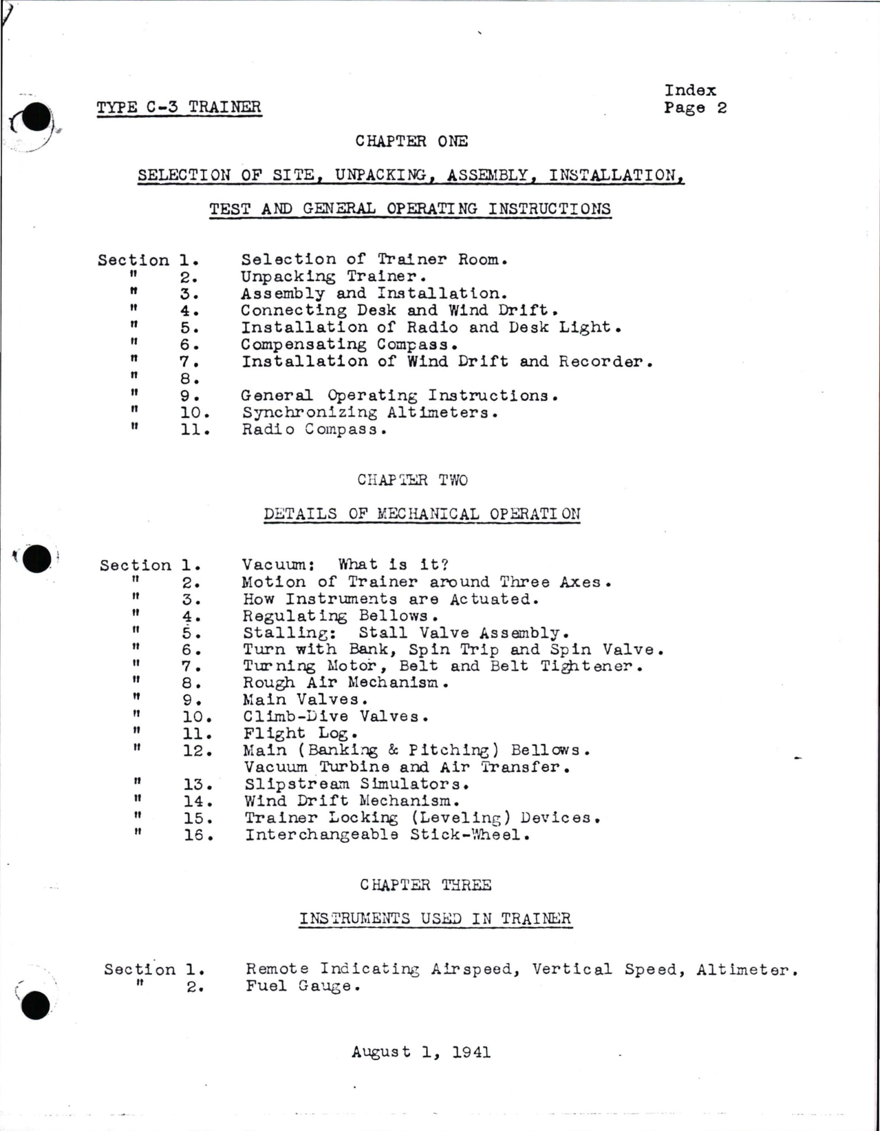 Sample page 9 from AirCorps Library document: Instrument and Radio Handbook for the Link Trainer - Type C-3