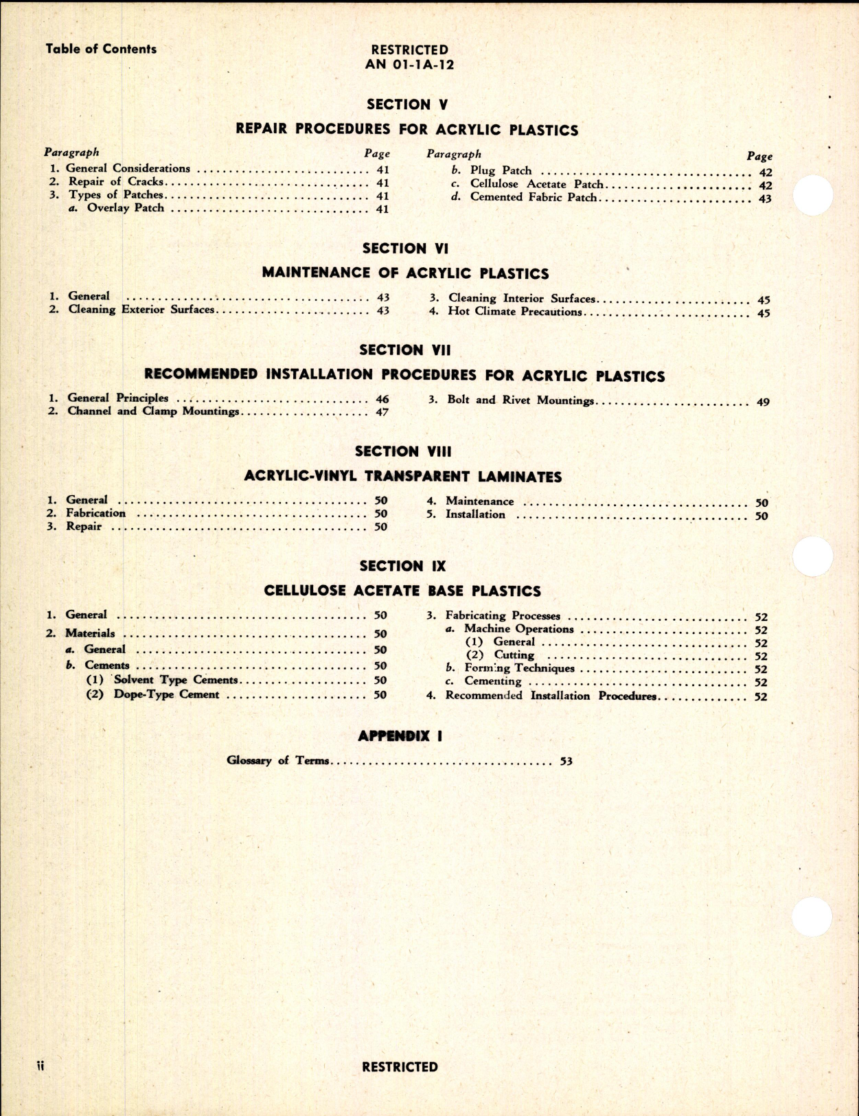 Sample page 4 from AirCorps Library document: Maintenance and Repair of Transparent Plastics