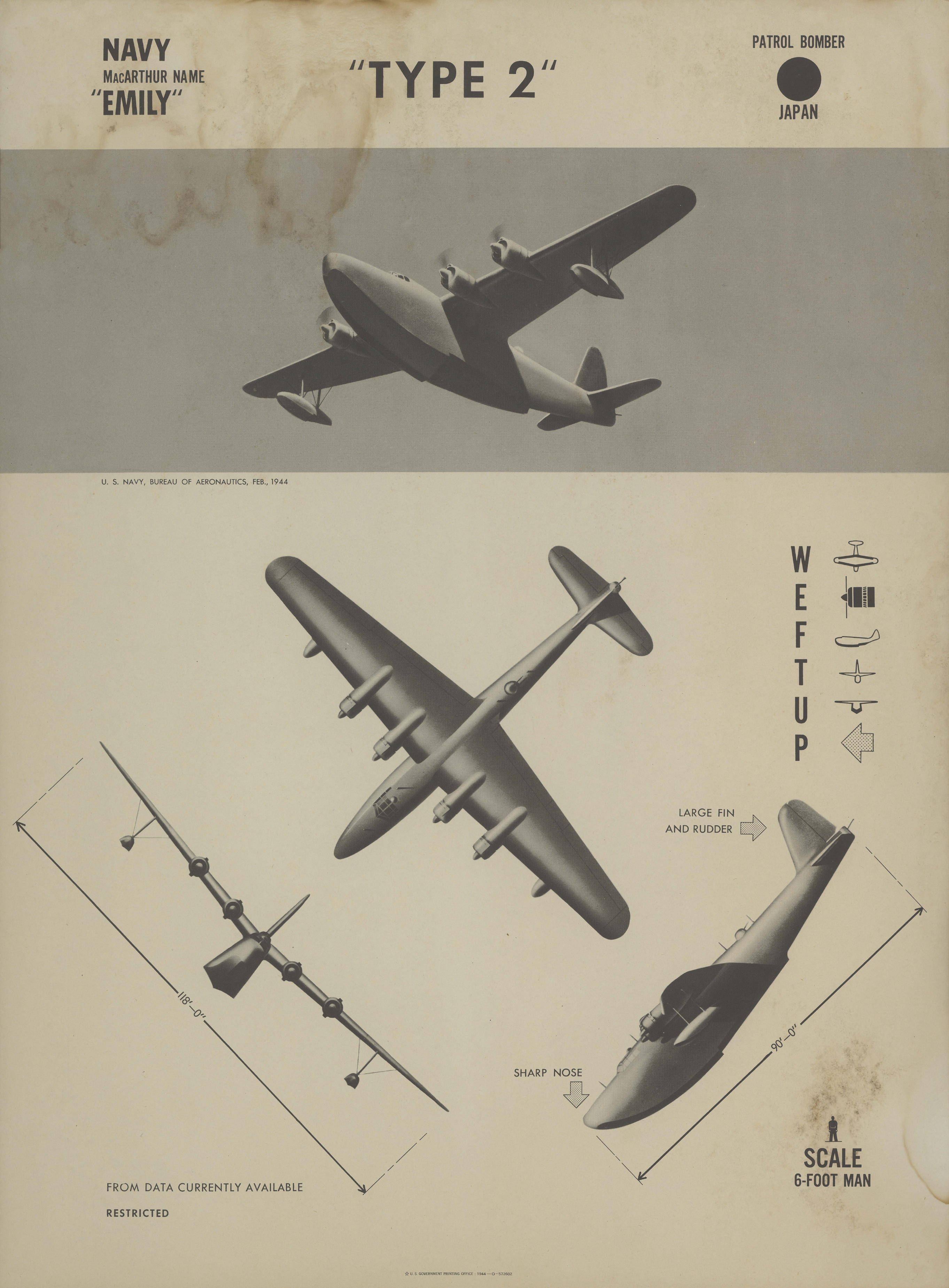 Sample page 1 from AirCorps Library document: Type 2 Emily Recognition Poster
