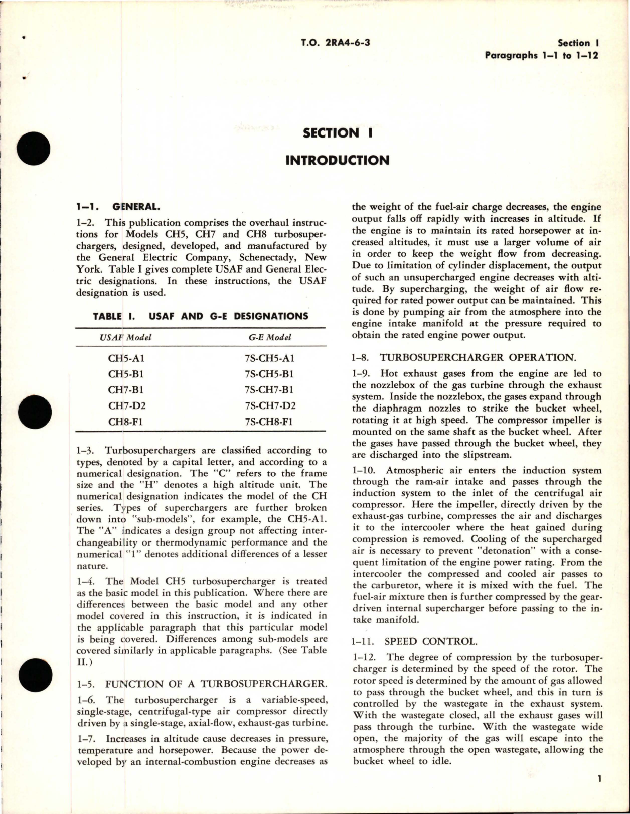Sample page 5 from AirCorps Library document: Overhaul Instructions for Turbosuperchargers - Models 7S-CH5-A1, 7S-CH5-B1, 7S-CH7-B1, 7S-CH7-D2, and 7S-CH8-F1