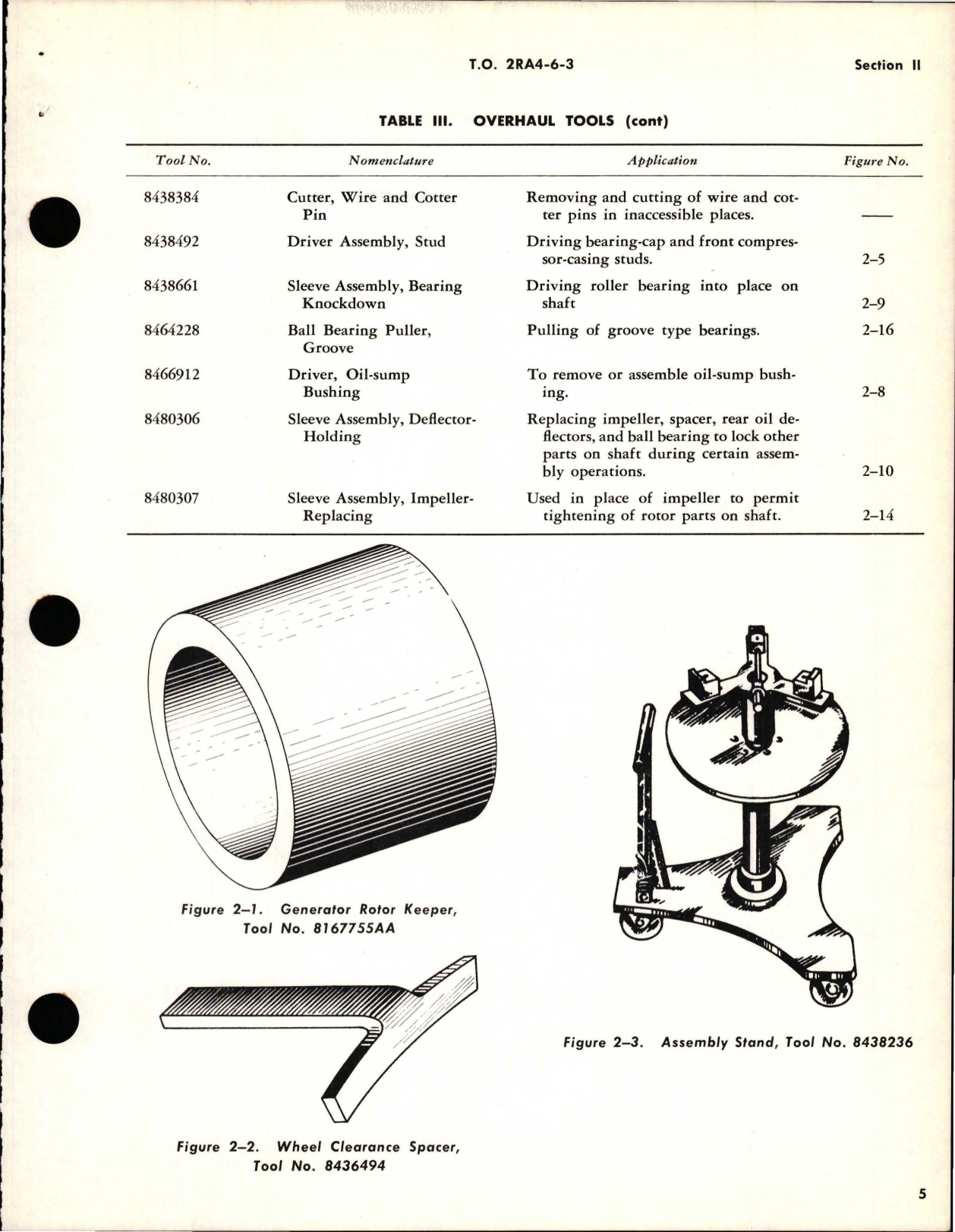 Sample page 9 from AirCorps Library document: Overhaul Instructions for Turbosuperchargers - Models 7S-CH5-A1, 7S-CH5-B1, 7S-CH7-B1, 7S-CH7-D2, and 7S-CH8-F1