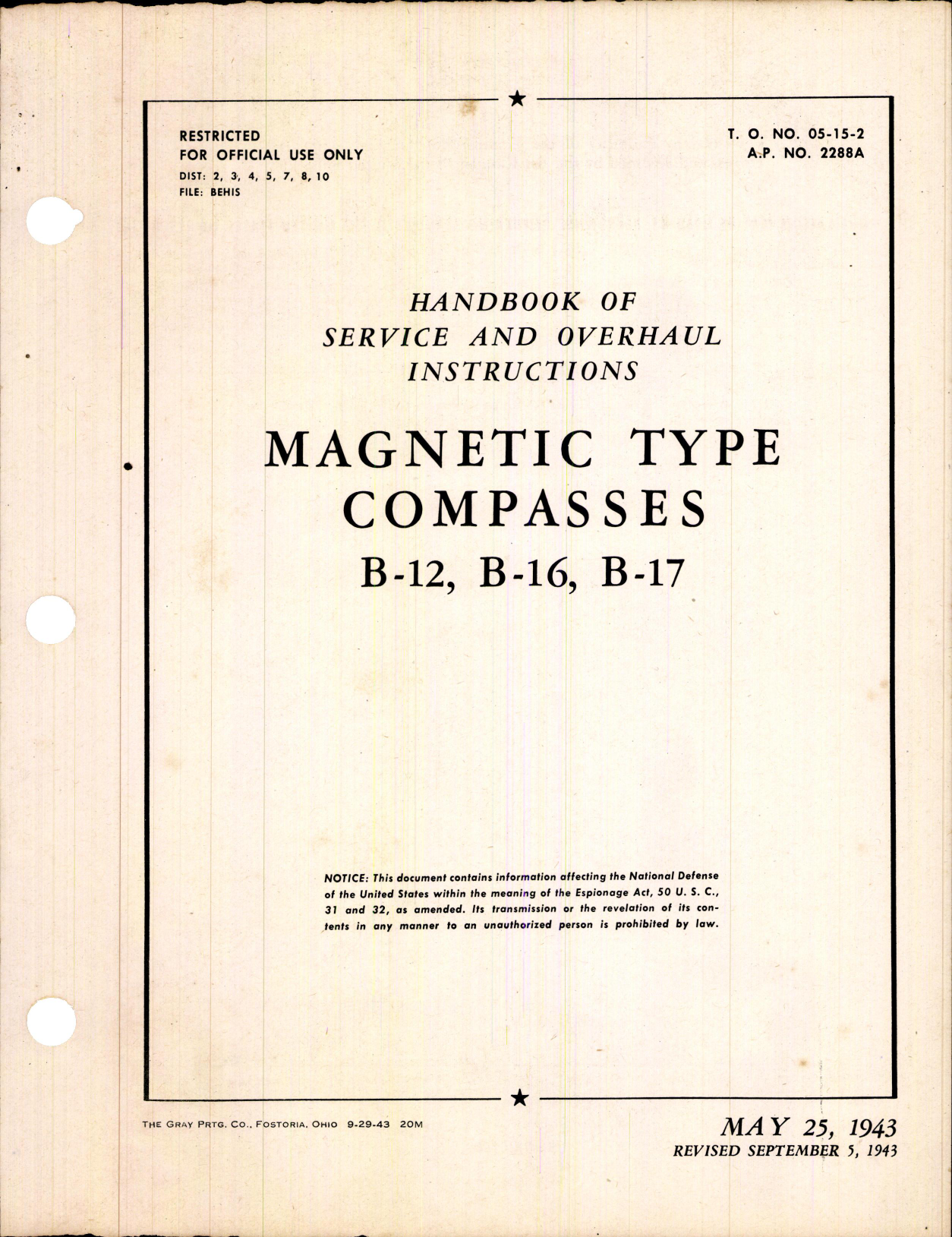 Sample page 3 from AirCorps Library document: Instructions for Magnetic Type Compasses B-12, B-16 & B-17